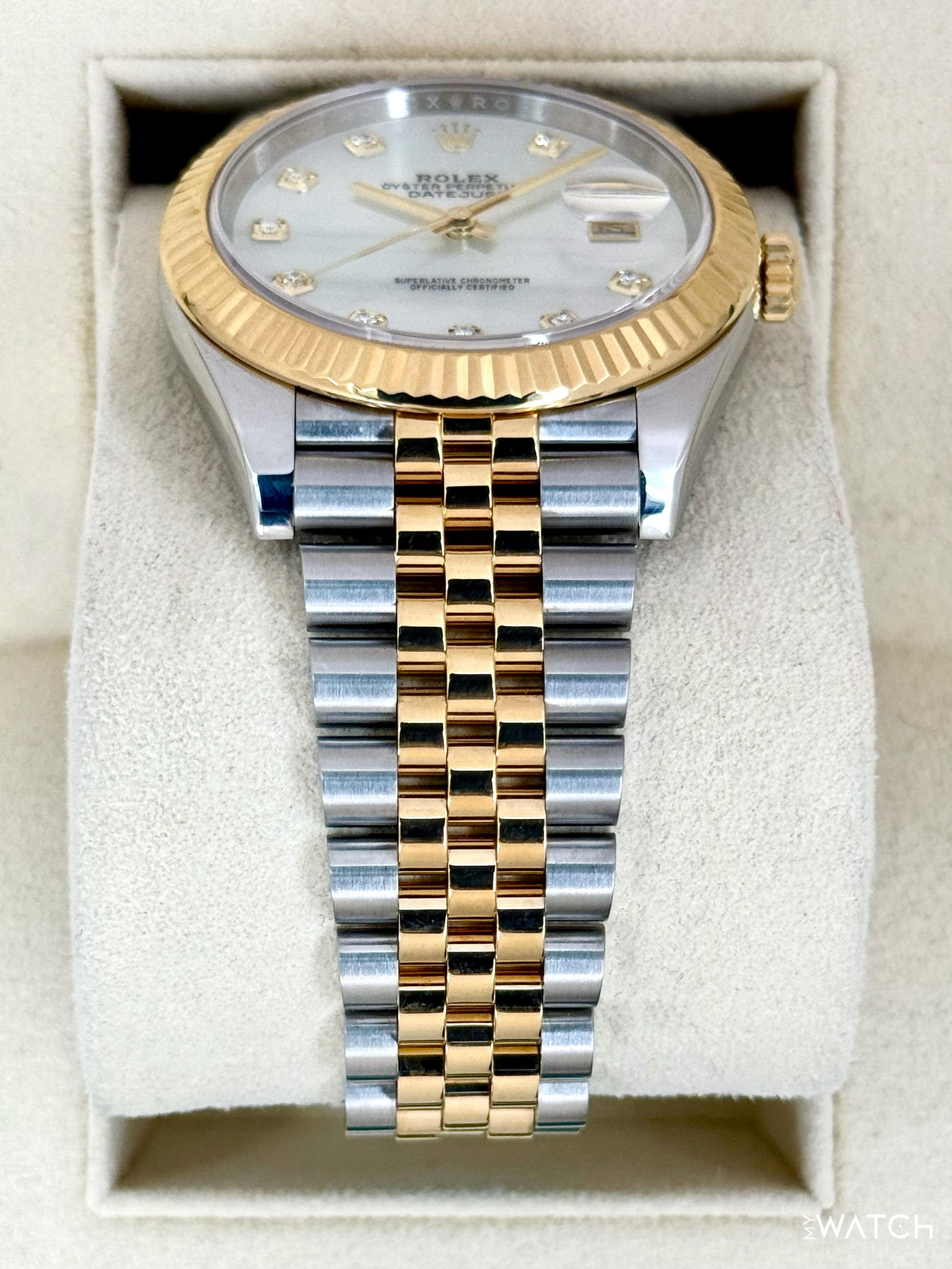 2020 Rolex Datejust 41mm 126333 Two-Tone Jubilee MOP Diamond Dial - MyWatchLLC