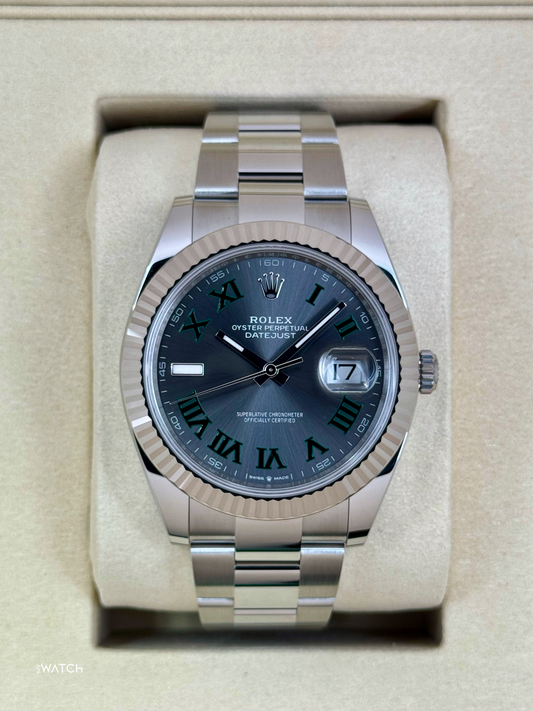 NEW 2025 Rolex Datejust 41mm 126334 Oyster Wimbledon Dial