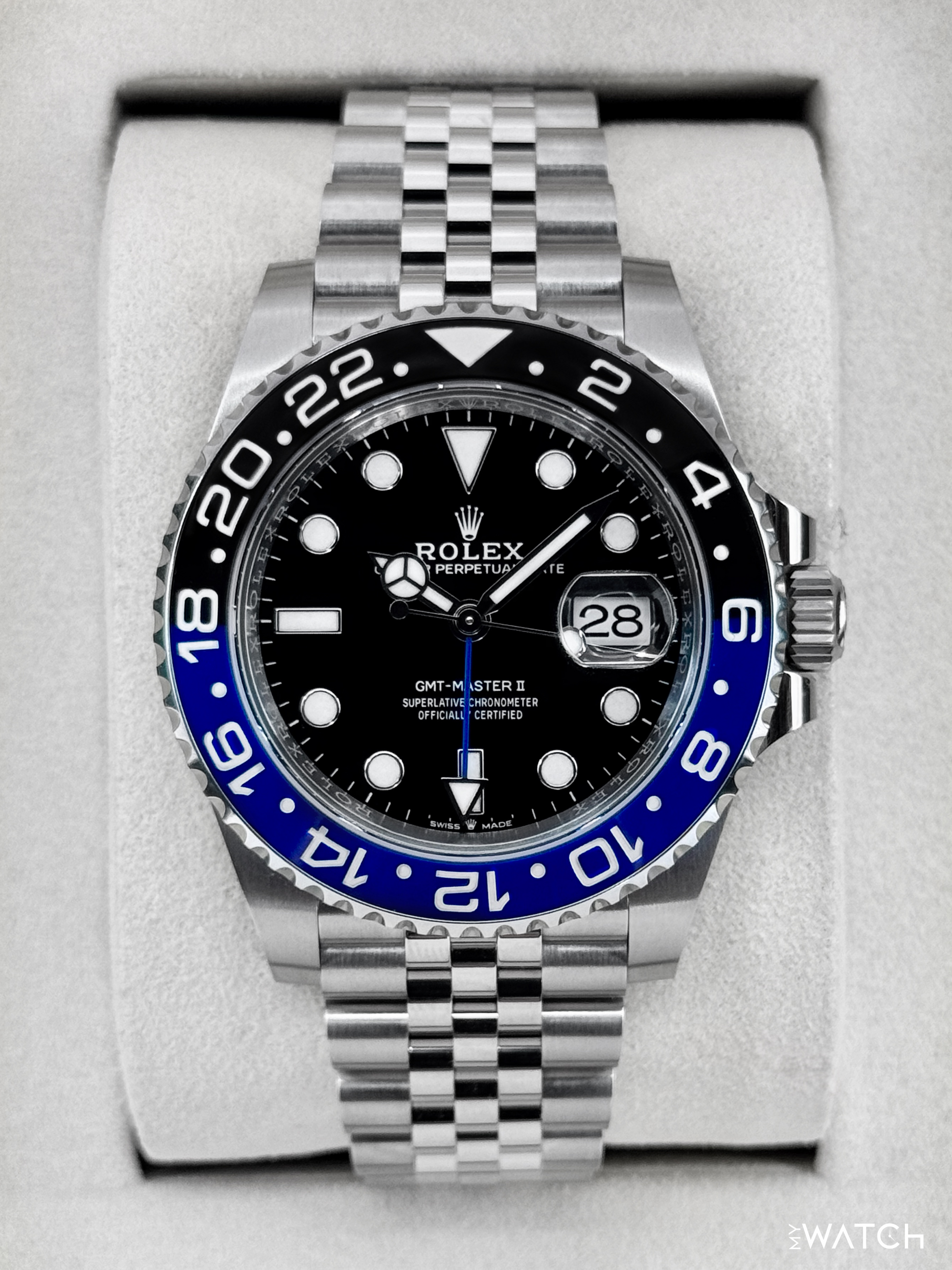 NEW 2026 Rolex GMT-Master II "Batgirl" 40mm 126710BLNR Jubilee - MyWatchLLC