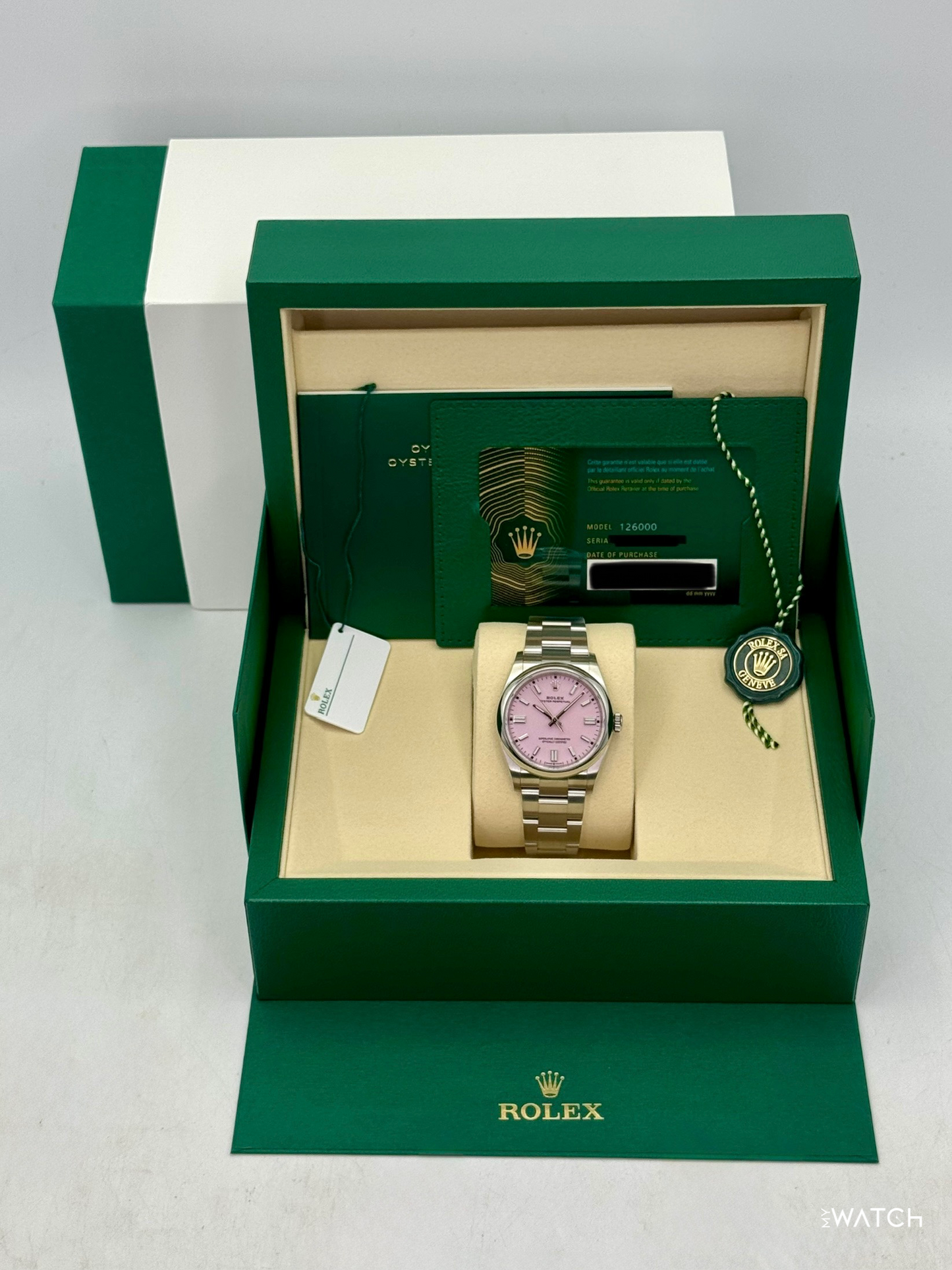 NEW 2026 Rolex Oyster Perpetual 36mm 126000 Candy Pink Dial - MyWatchLLC