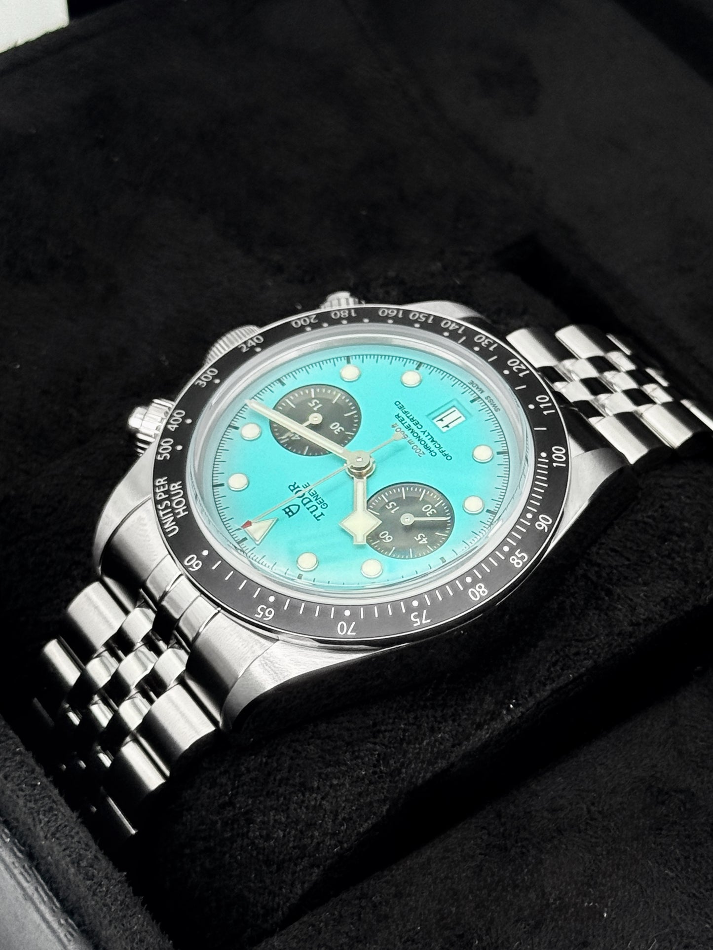 NEW 2026 Tudor Black Bay Chrono 41mm 79360N Flamingo Blue Dial