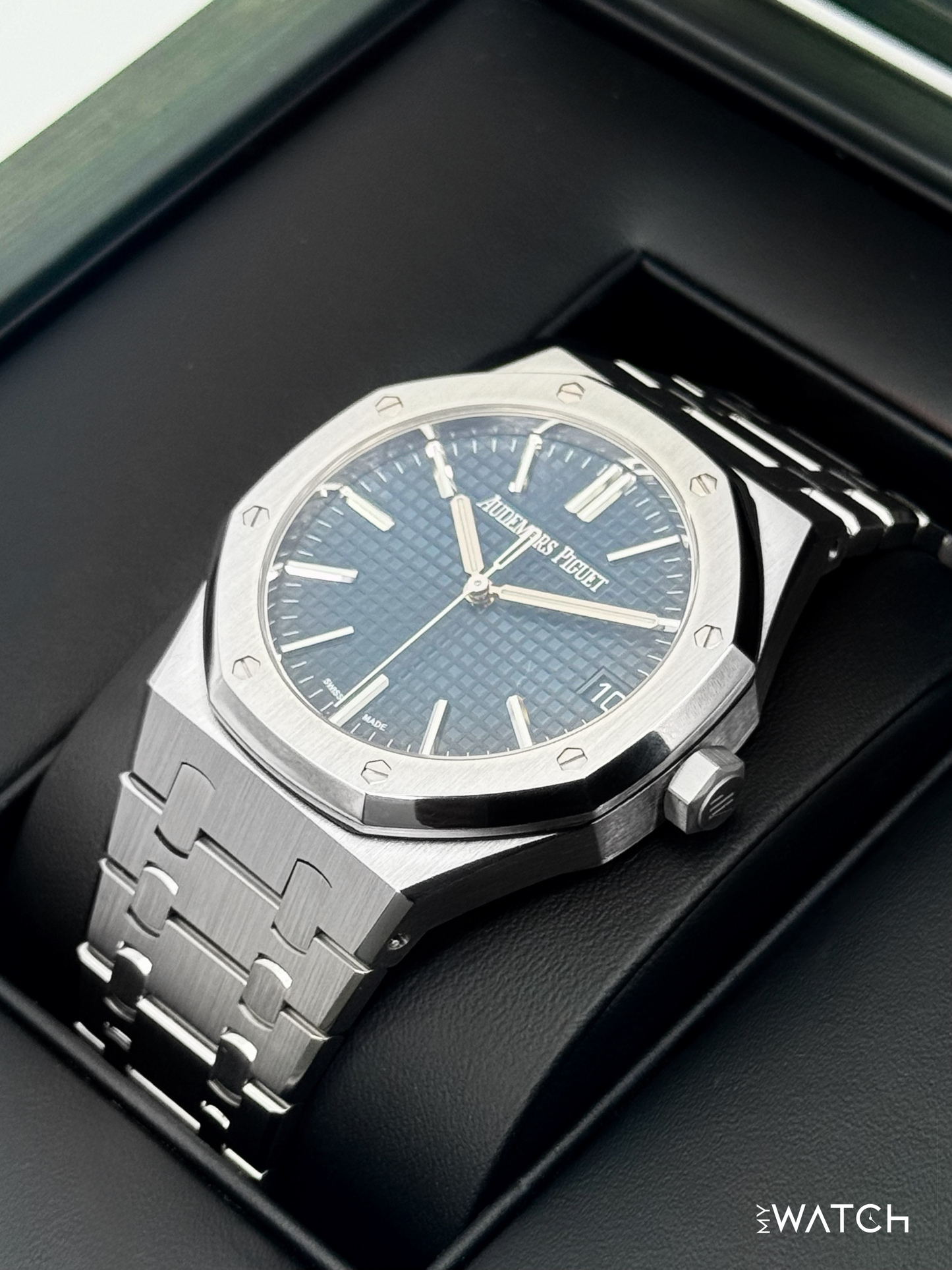 2023 Audemars Piguet  Royal Oak  41mm 15510ST Stainless Steel Blue Dial - MyWatchLLC