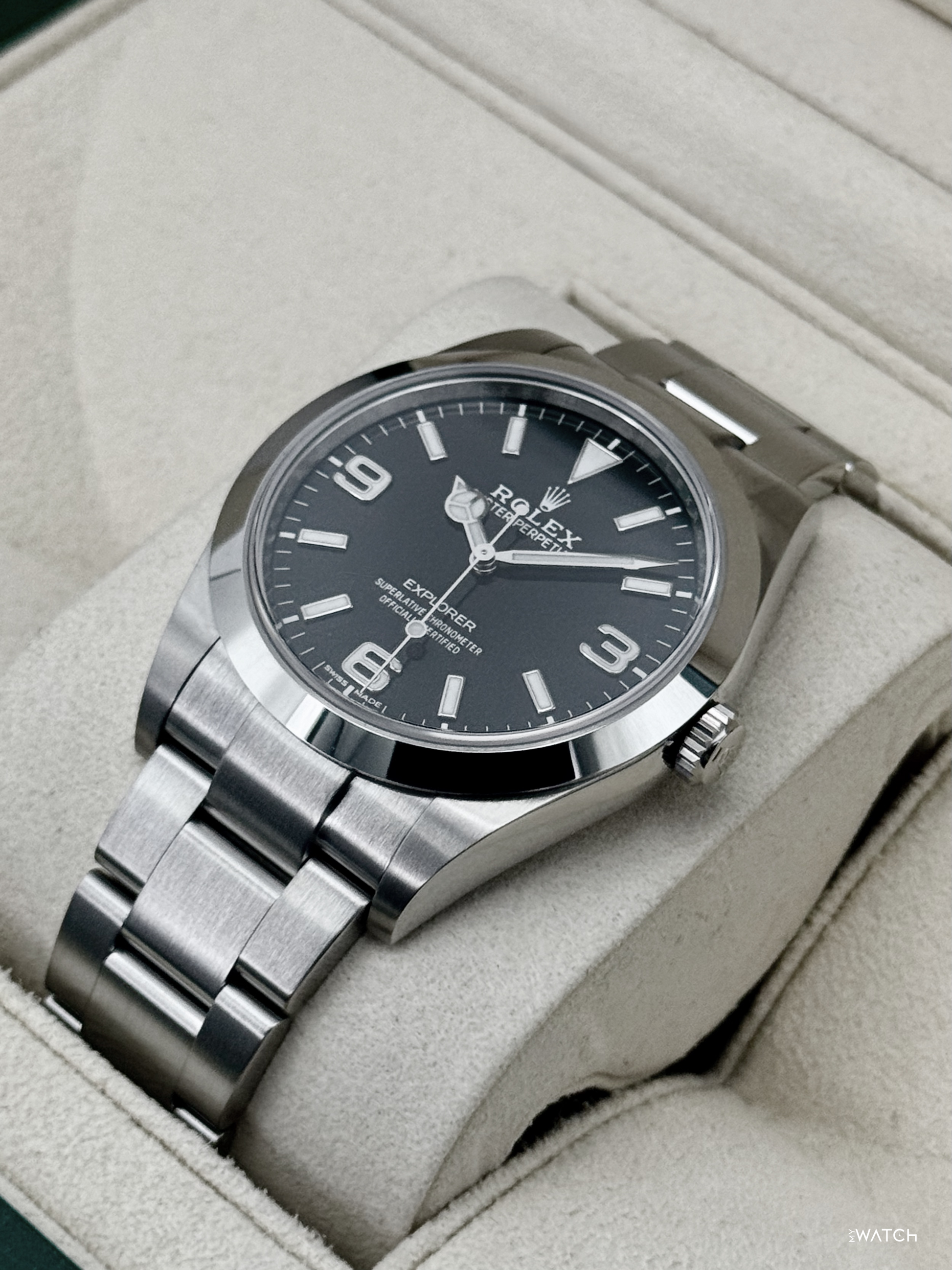 2019 Rolex Explorer 39mm 214270 Stainless Steel Black Dial - MyWatchLLC