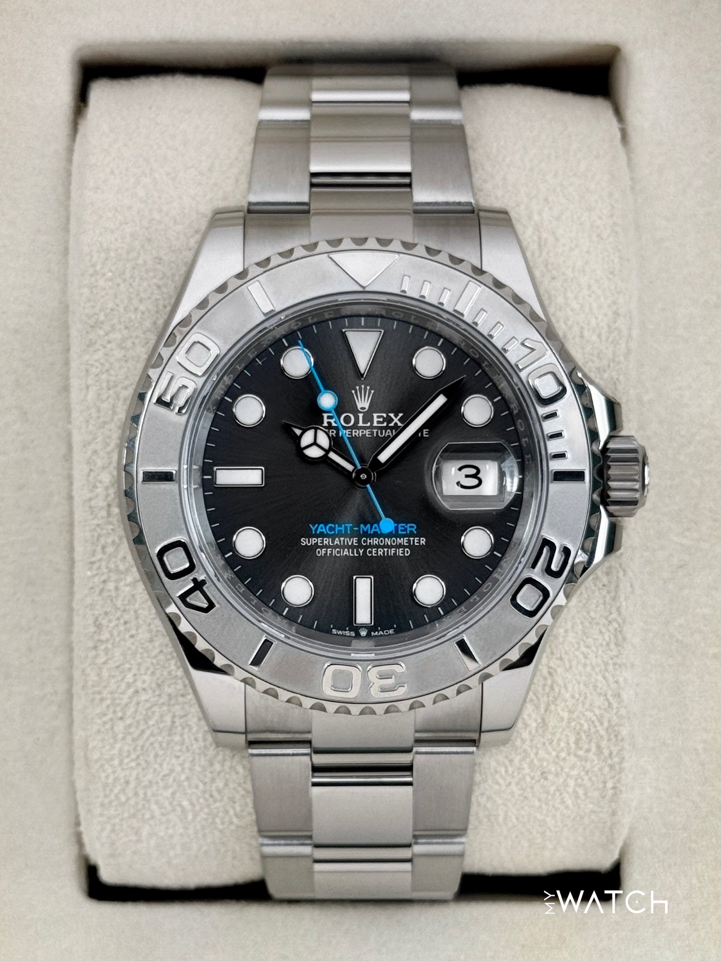 2025 Rolex Yacht-Master 40mm 126622 Stainless Steel Rhodium Dial