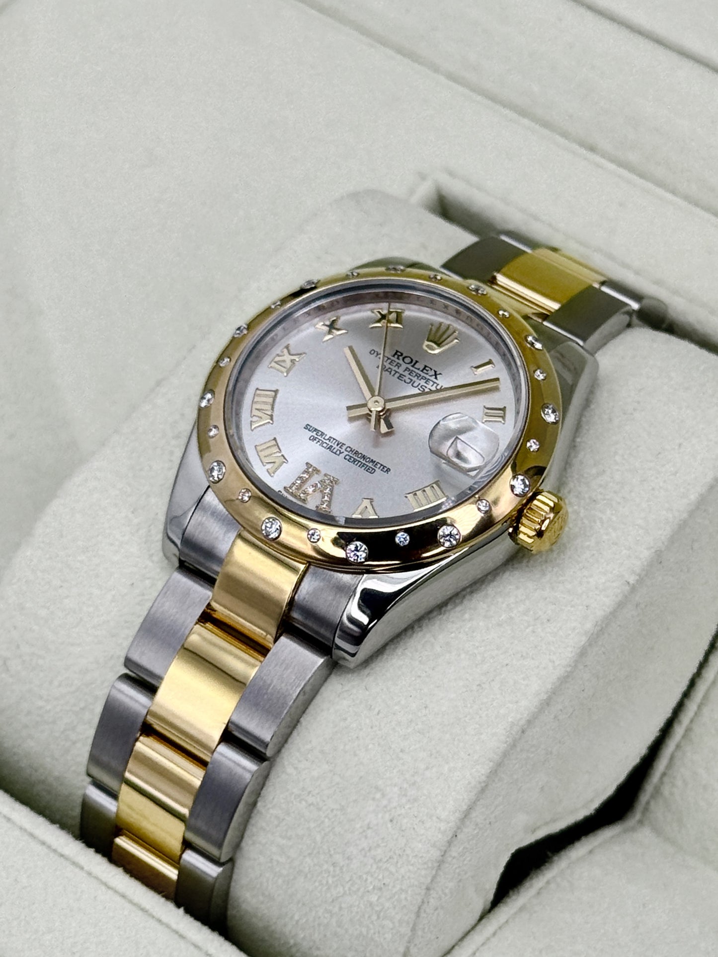 2011 Rolex Datejust 31mm 178343 Two-Tone Oyster Silver Dial