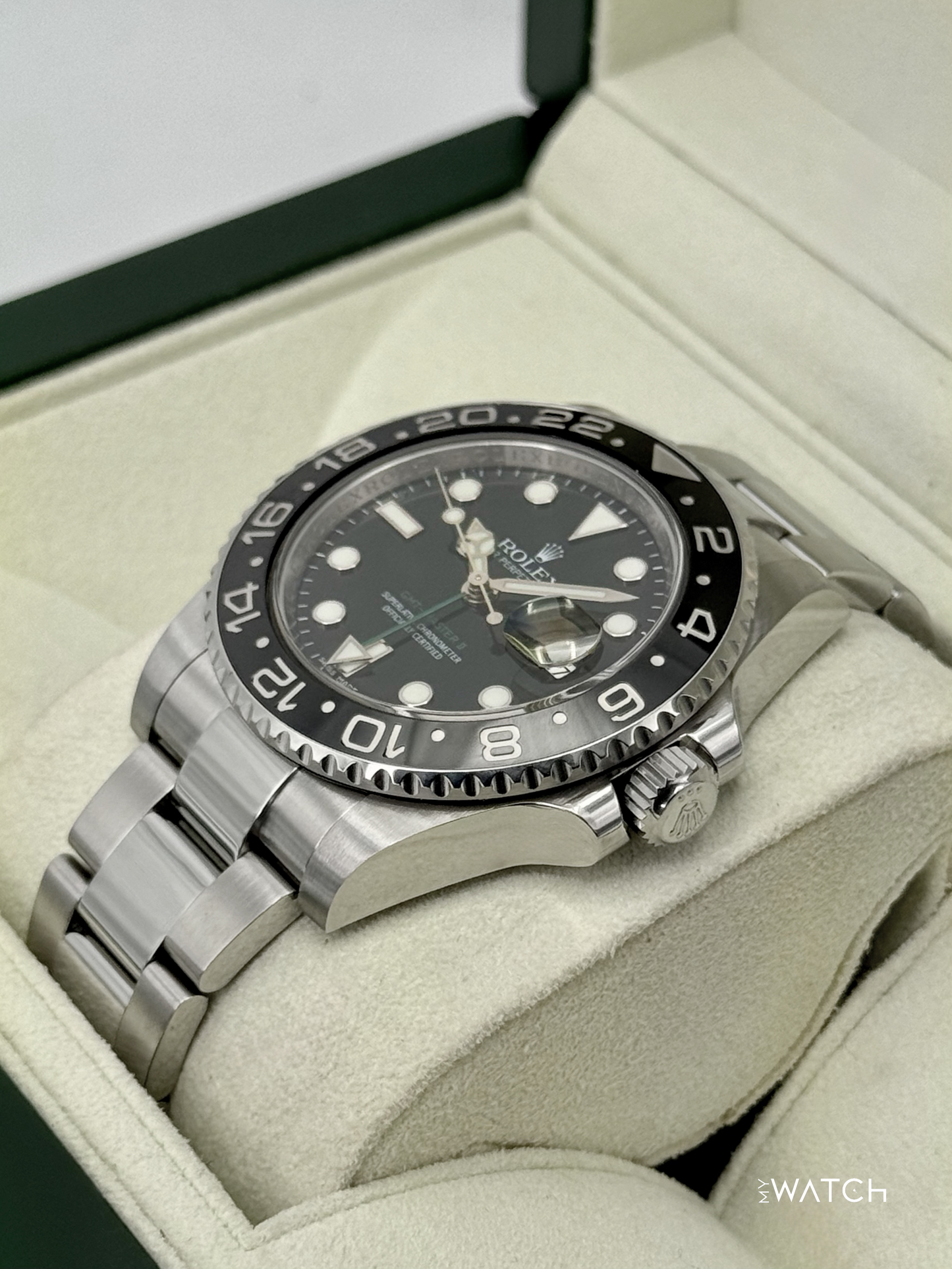 2014 Rolex GMT-Master II 40mm 116710LN Stainless Steel Black Dial - MyWatchLLC
