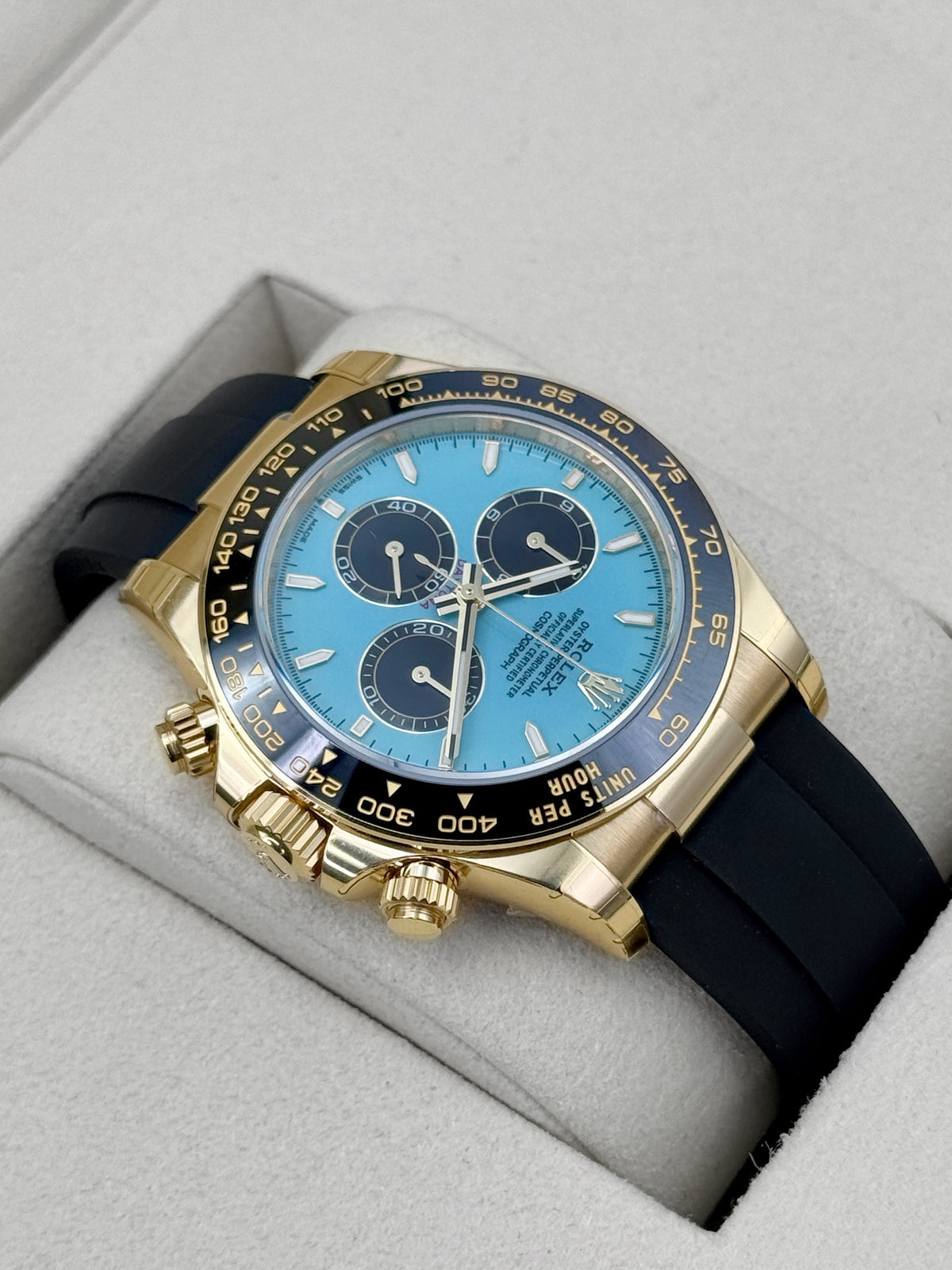 NEW 2026 Rolex Daytona 40mm 126518LN Oysterflex Turquoise Tiffany Blue Dial (NEW CARD STYLE)