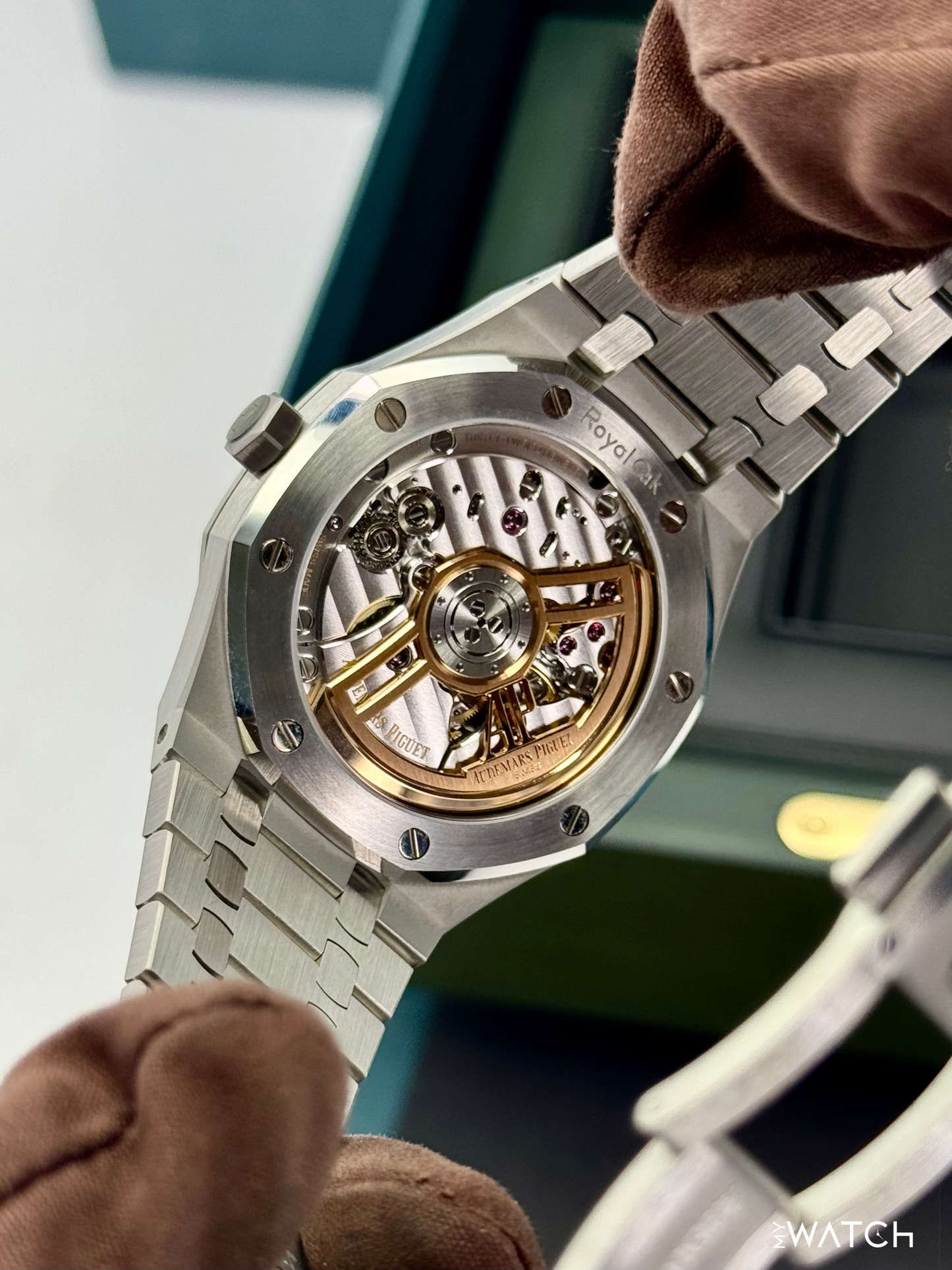 2025 Audemars Piguet  Royal Oak 41mm 15510ST Stainless Steel Green Dial - MyWatchLLC