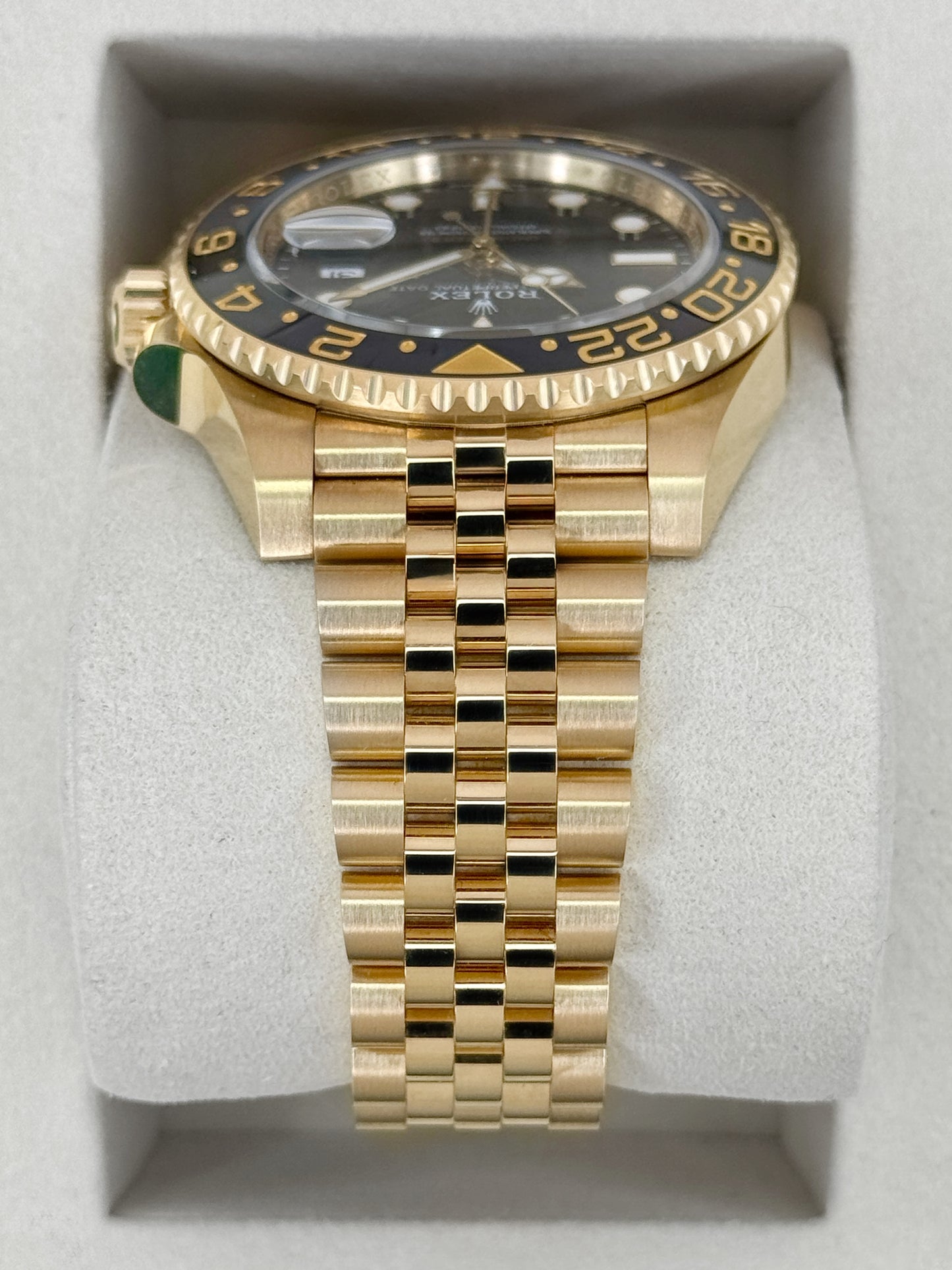 2026 Rolex GMT-Master II 40mm 126718GRNR Yellow Gold Jubilee Black Dial