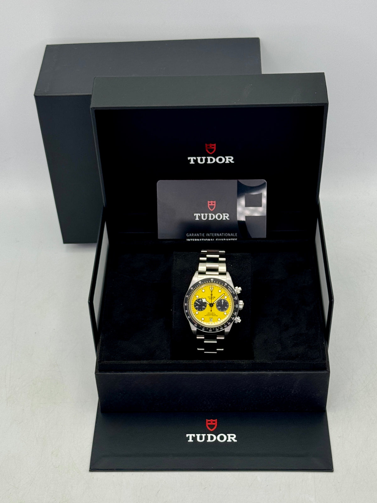 NEW 2026 Tudor Black Bay Chrono 39mm 79310N Stainless Steel Yellow Dial