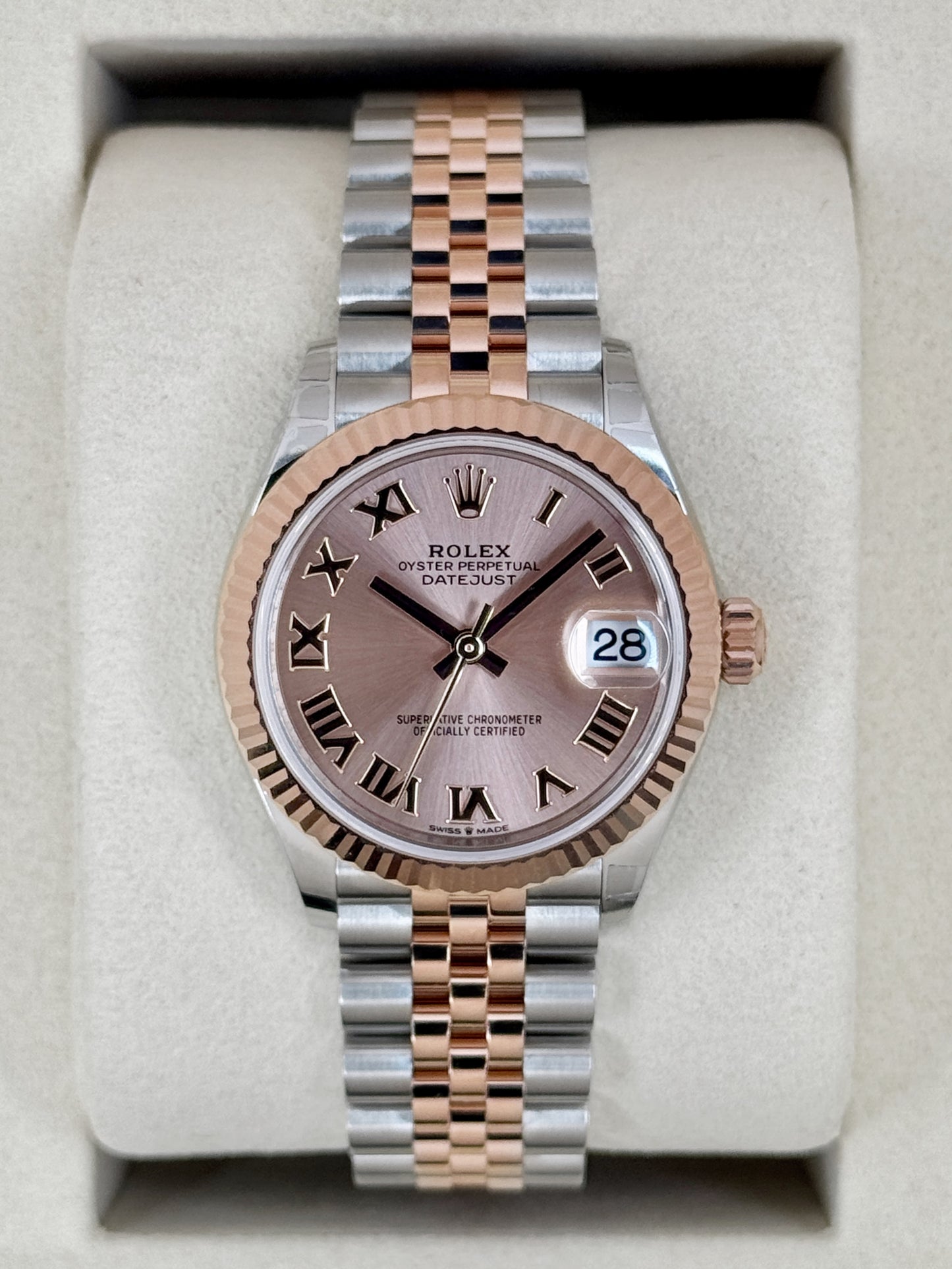 NEW 2026 Rolex Ladies Datejust 31mm 278271 Two-Tone Jubilee Pink Dial