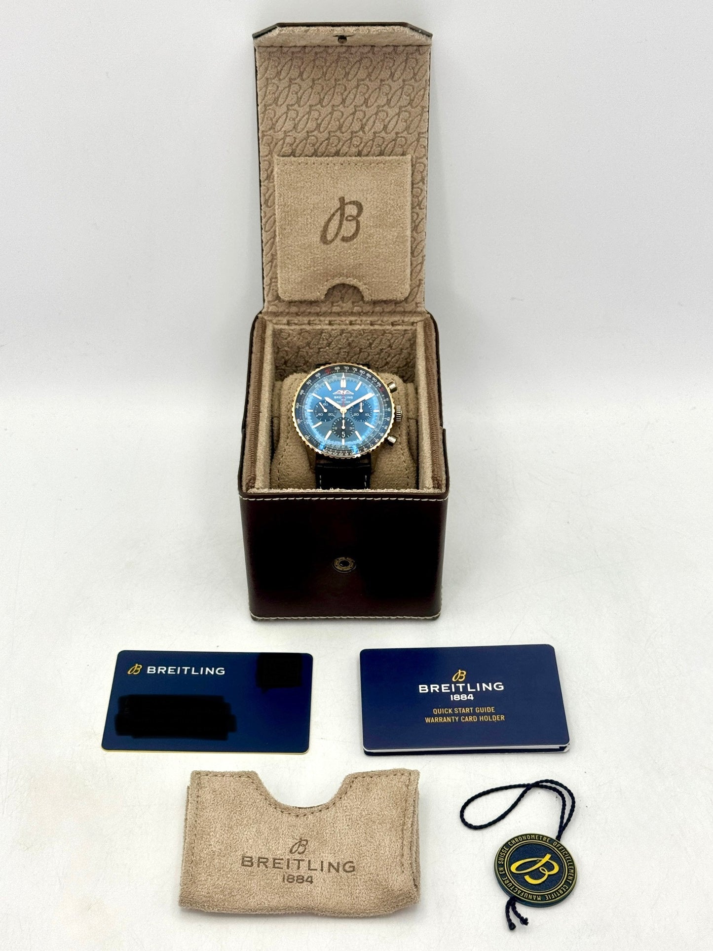 2024 Breitling Navitimer B01 Limited Edition 46mm UB0137 Two-Tone Blue Dial