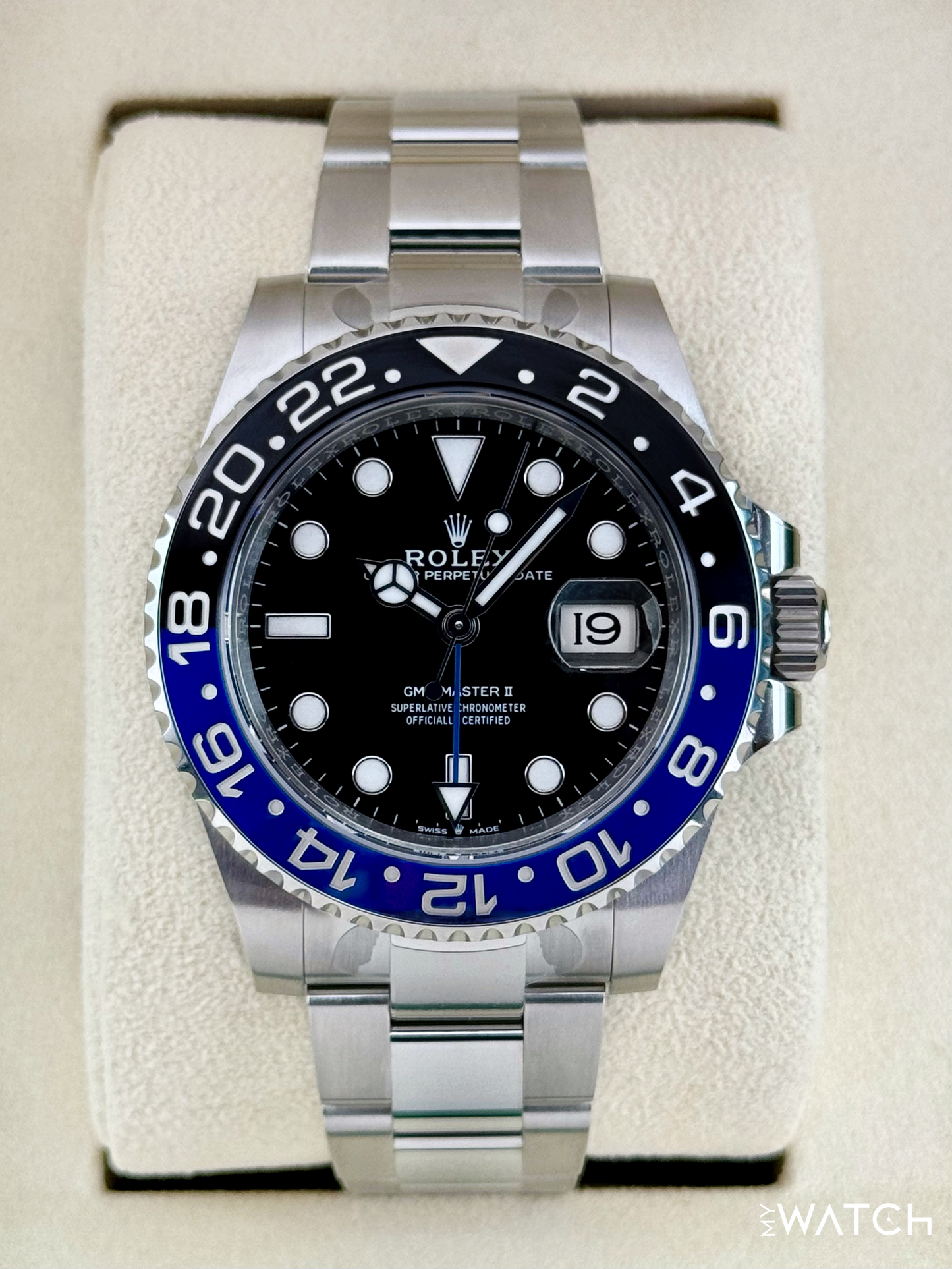 NEW 2025 Rolex GMT-Master II "Batman" 40mm 126710BLNR Oyster (STICKERED) - MyWatchLLC
