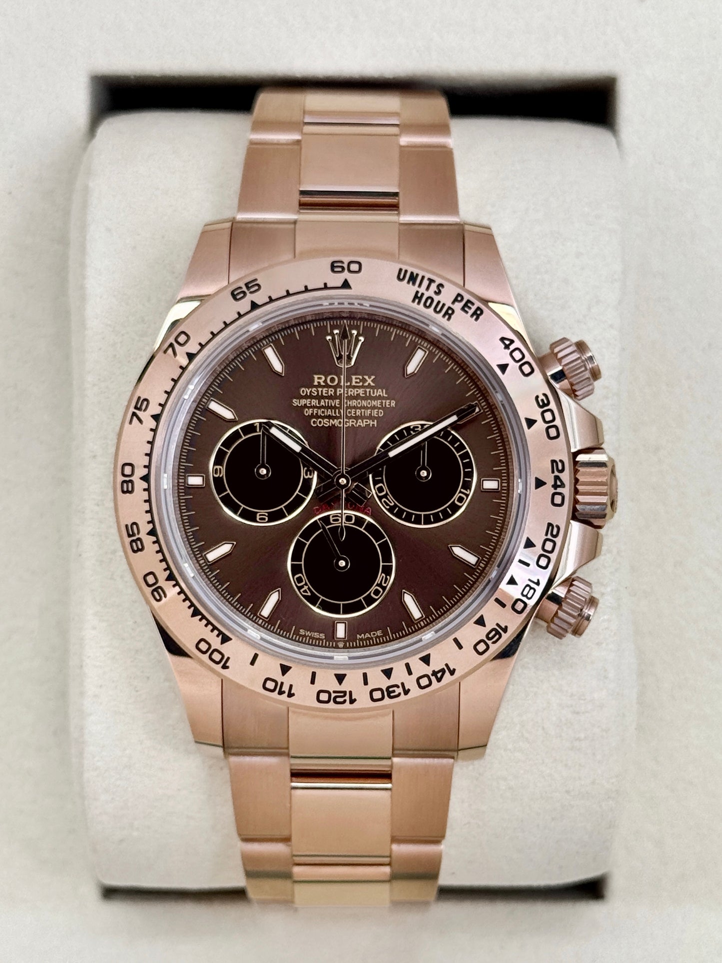 2025 Rolex Daytona 40mm 126505 Rose Gold Chocolate Dial