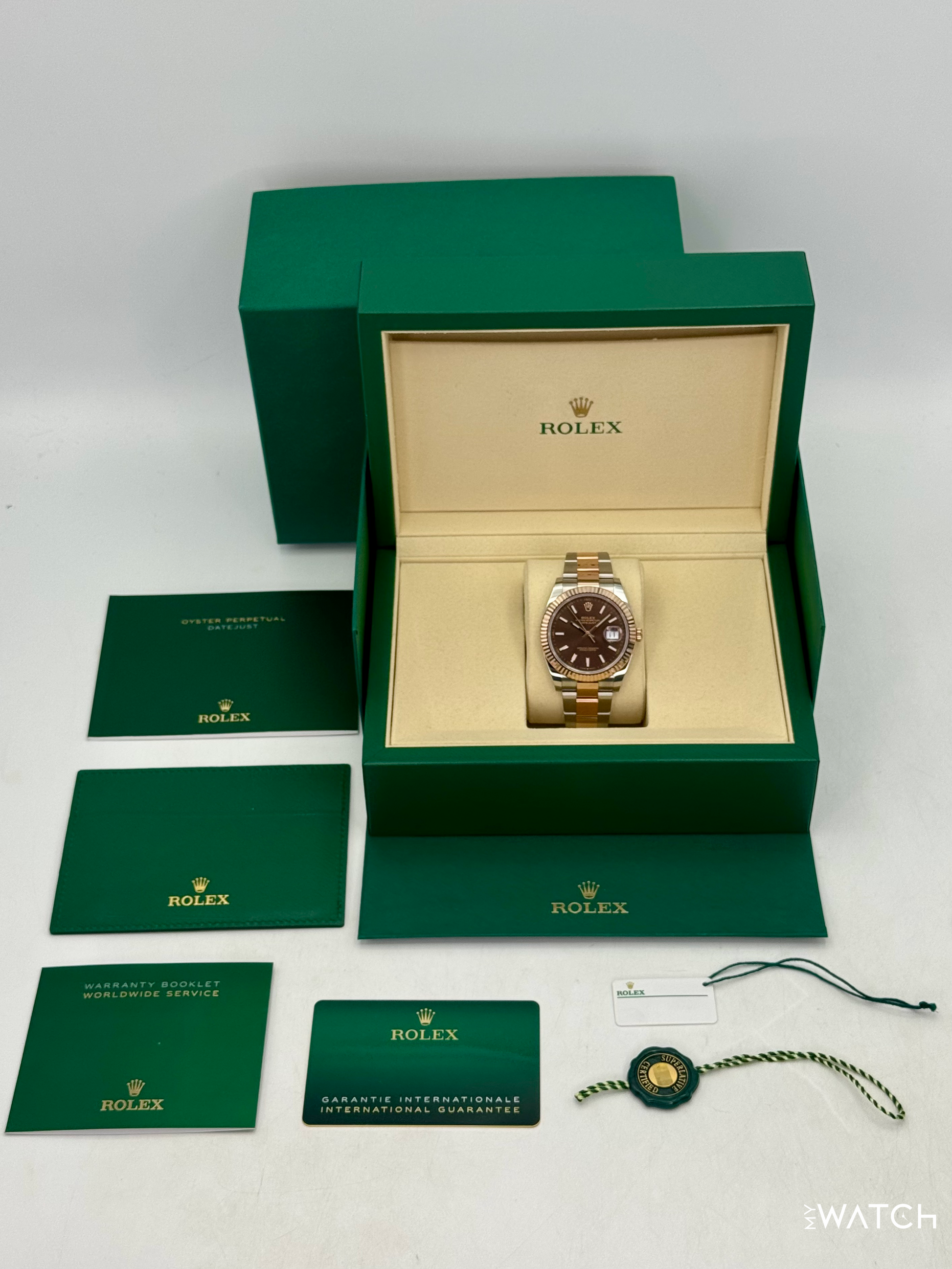 NEW 2026 Rolex Datejust 41mm 126331 Two-Tone Oyster Chocolate Dial - MyWatchLLC