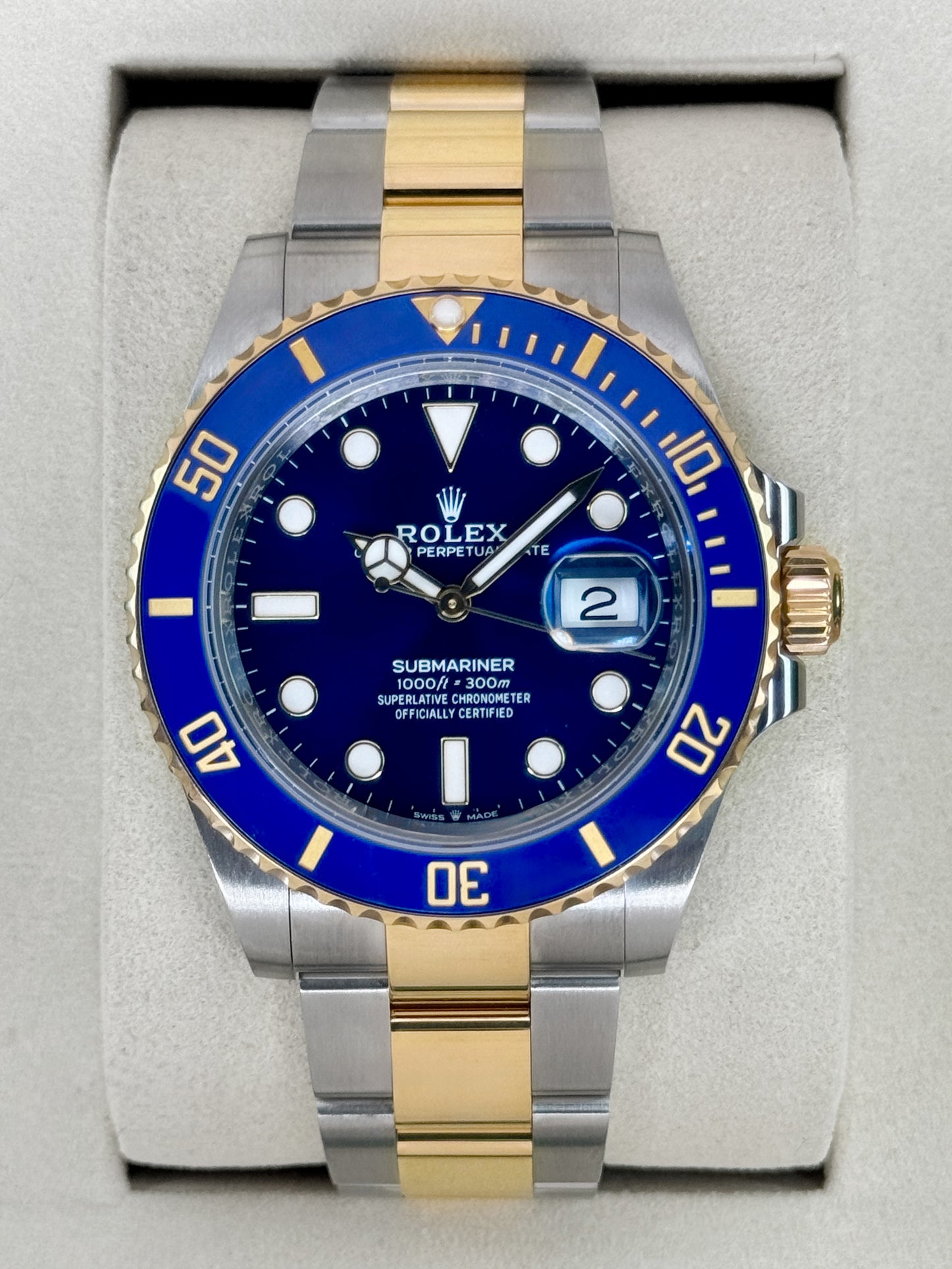 2026 Rolex Submariner "Bluesy" 41mm 126613LB Two-Tone Blue Dial