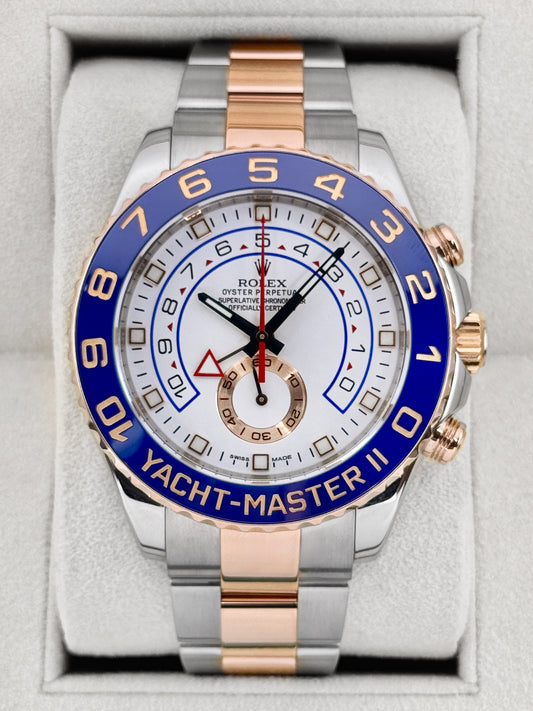 2013 Rolex Yacht-Master II 44mm 116681 Two-Tone White Dial