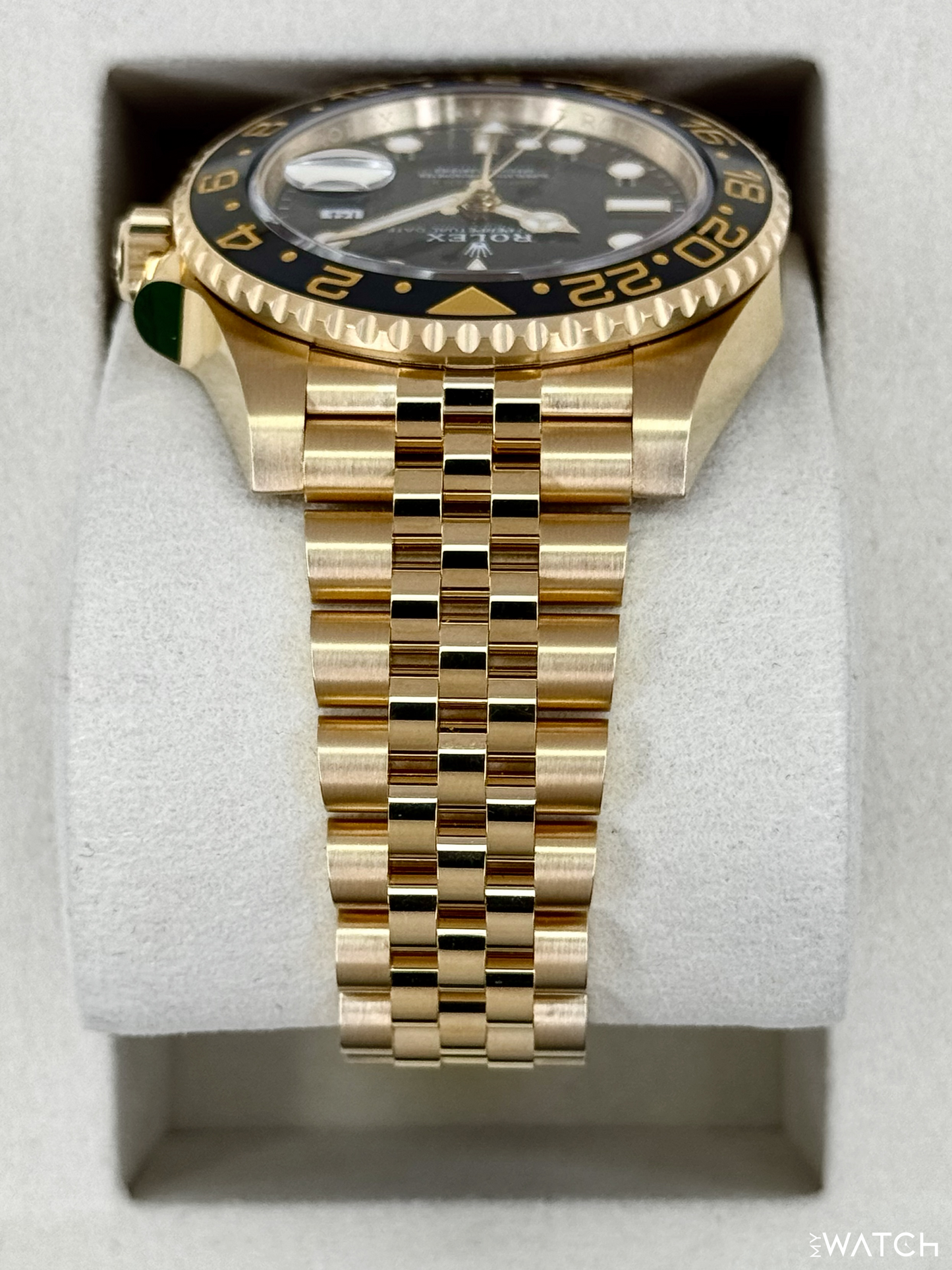 NEW 2026 Rolex GMT-Master II 40mm 126718GRNR Yellow Gold Jubilee Black Dial - MyWatchLLC