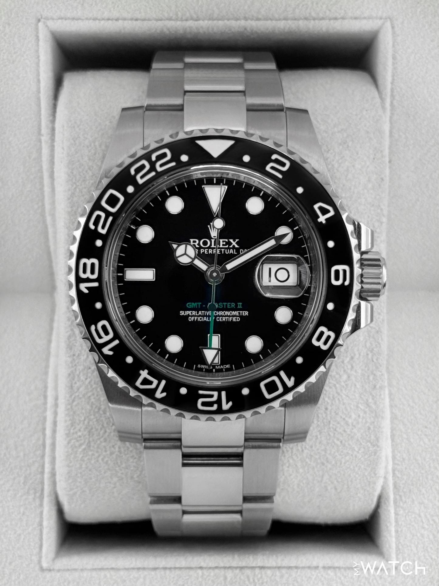 2014 Rolex GMT-Master II 40mm 116710LN Stainless Steel Black Dial - MyWatchLLC