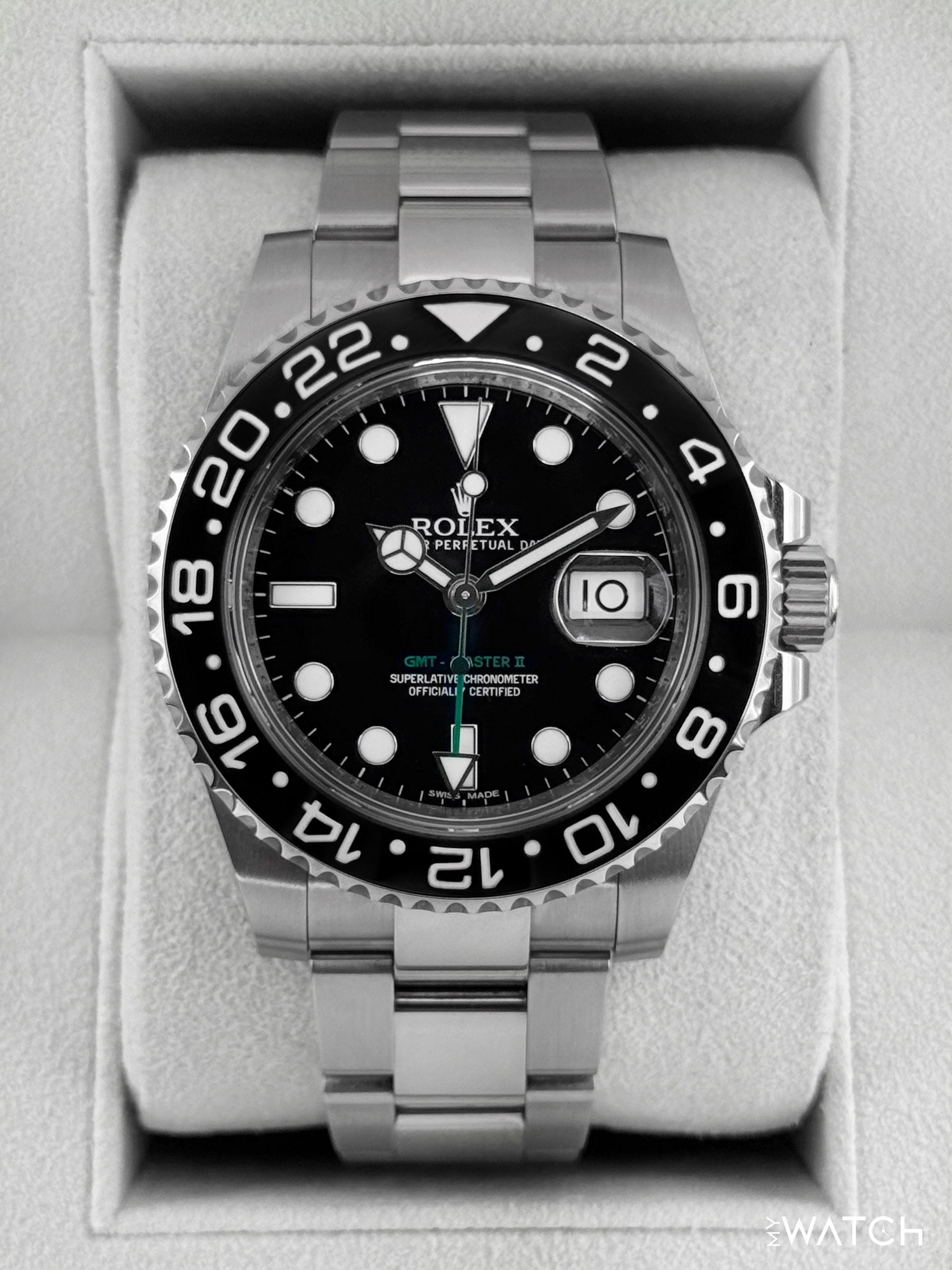 2014 Rolex GMT-Master II 40mm 116710LN Stainless Steel Black Dial - MyWatchLLC
