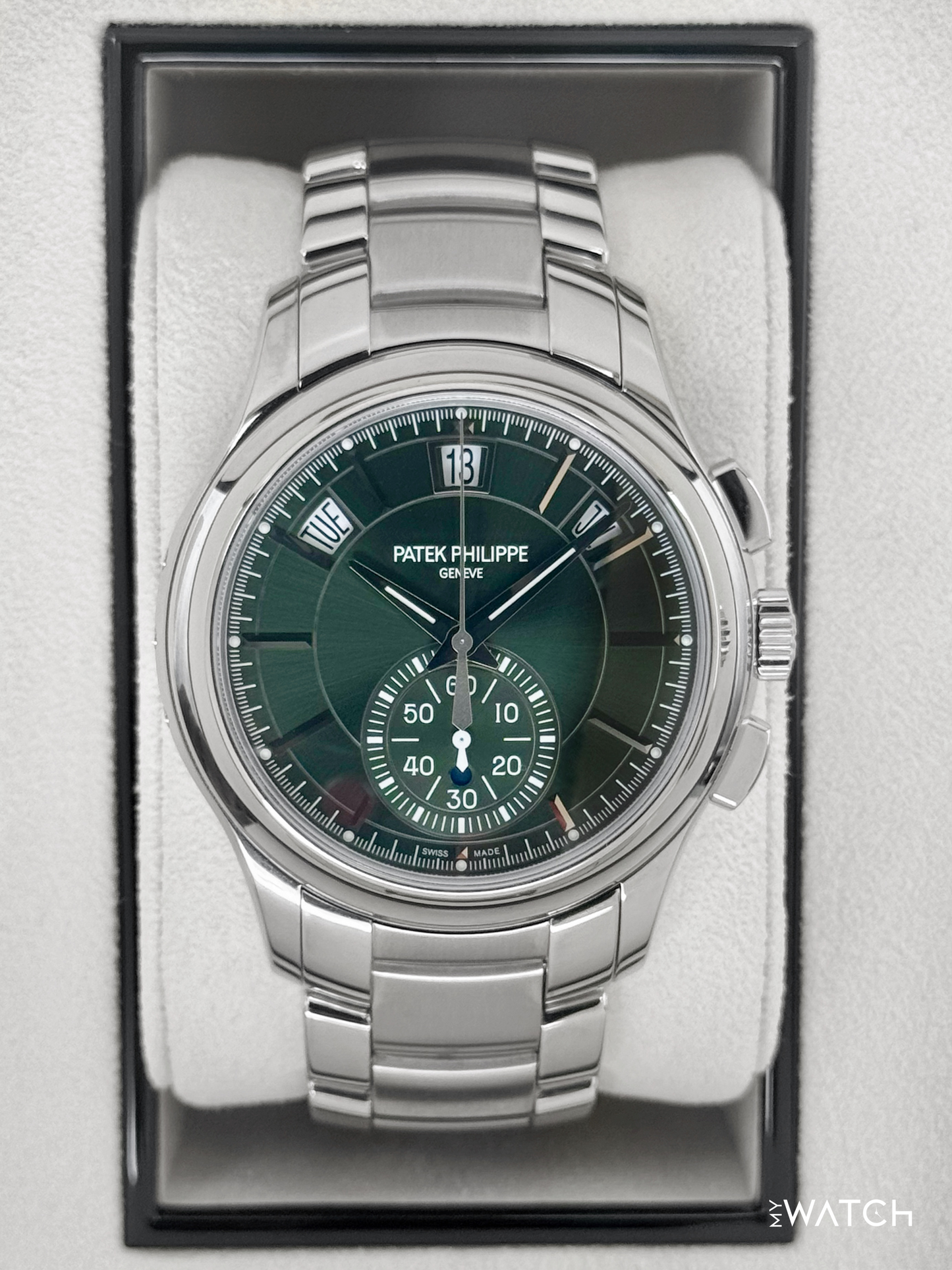2023 Patek Philippe Flyback Chronograph Annual Calendar 5905/1A Olive Green Dial