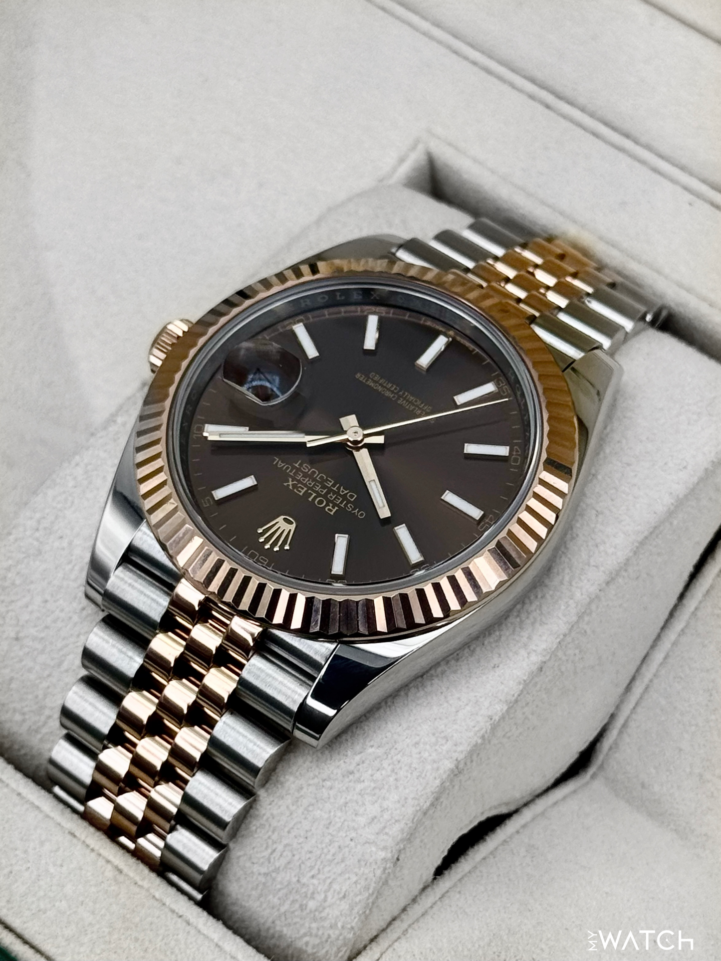 2025 Rolex Datejust 41mm 126331 Two-Tone Jubilee Chocolate Dial