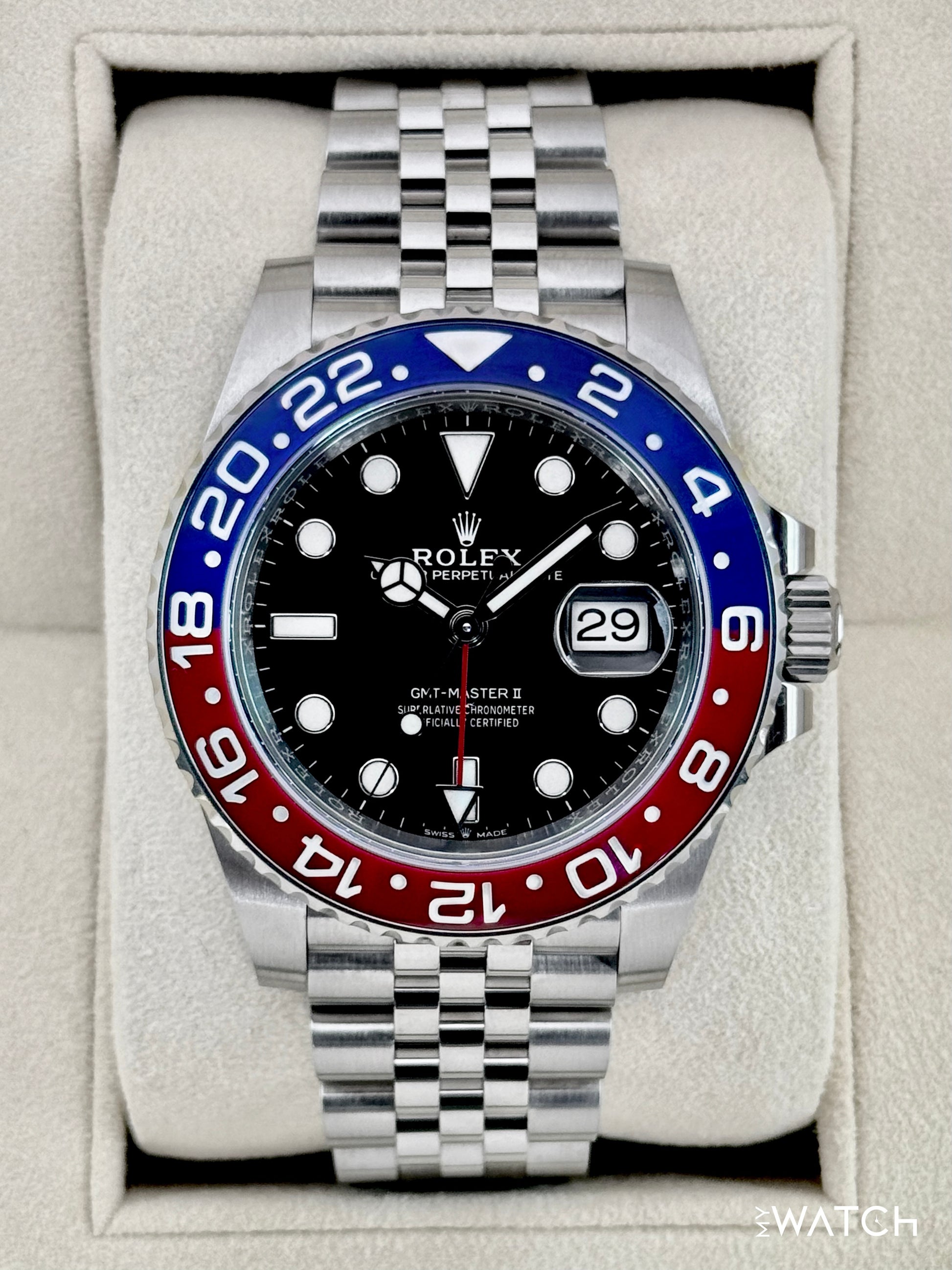 2018 Rolex GMT-Master II "Pepsi" 40mm 126710BLRO Jubilee - MyWatchLLC