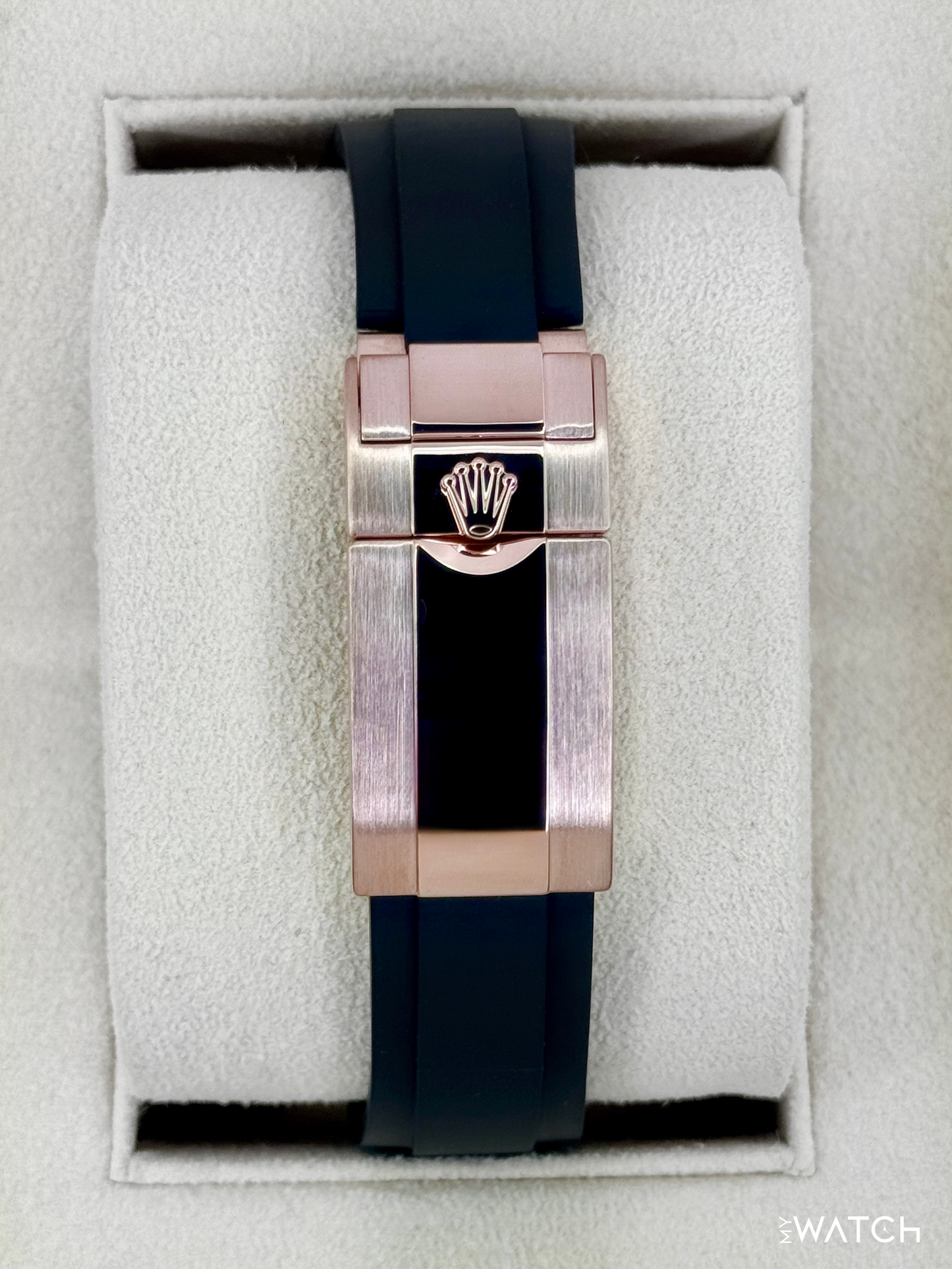 2022 Rolex Daytona 40mm 116515LN Rose Gold Oysterflex White Dial - MyWatchLLC