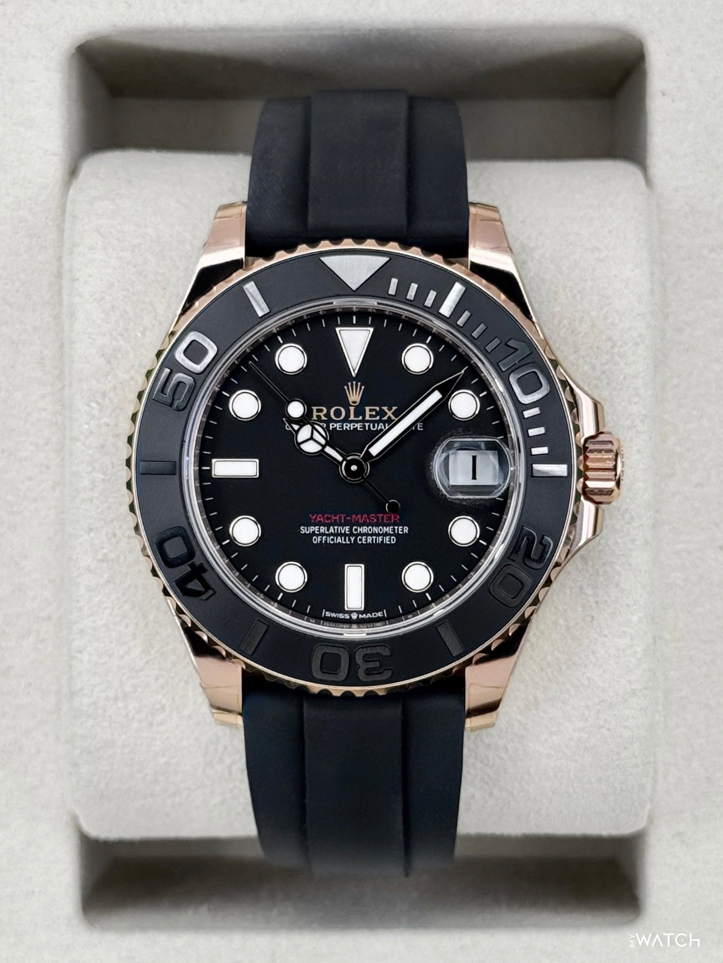 NEW 2026 Rolex Yacht-Master 37mm 268655 Rose Gold Black Dial (STICKERED) - MyWatchLLC