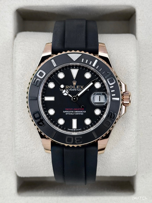 NEW 2026 Rolex Yacht-Master 37mm 268655 Rose Gold Black Dial (STICKERED) - MyWatchLLC