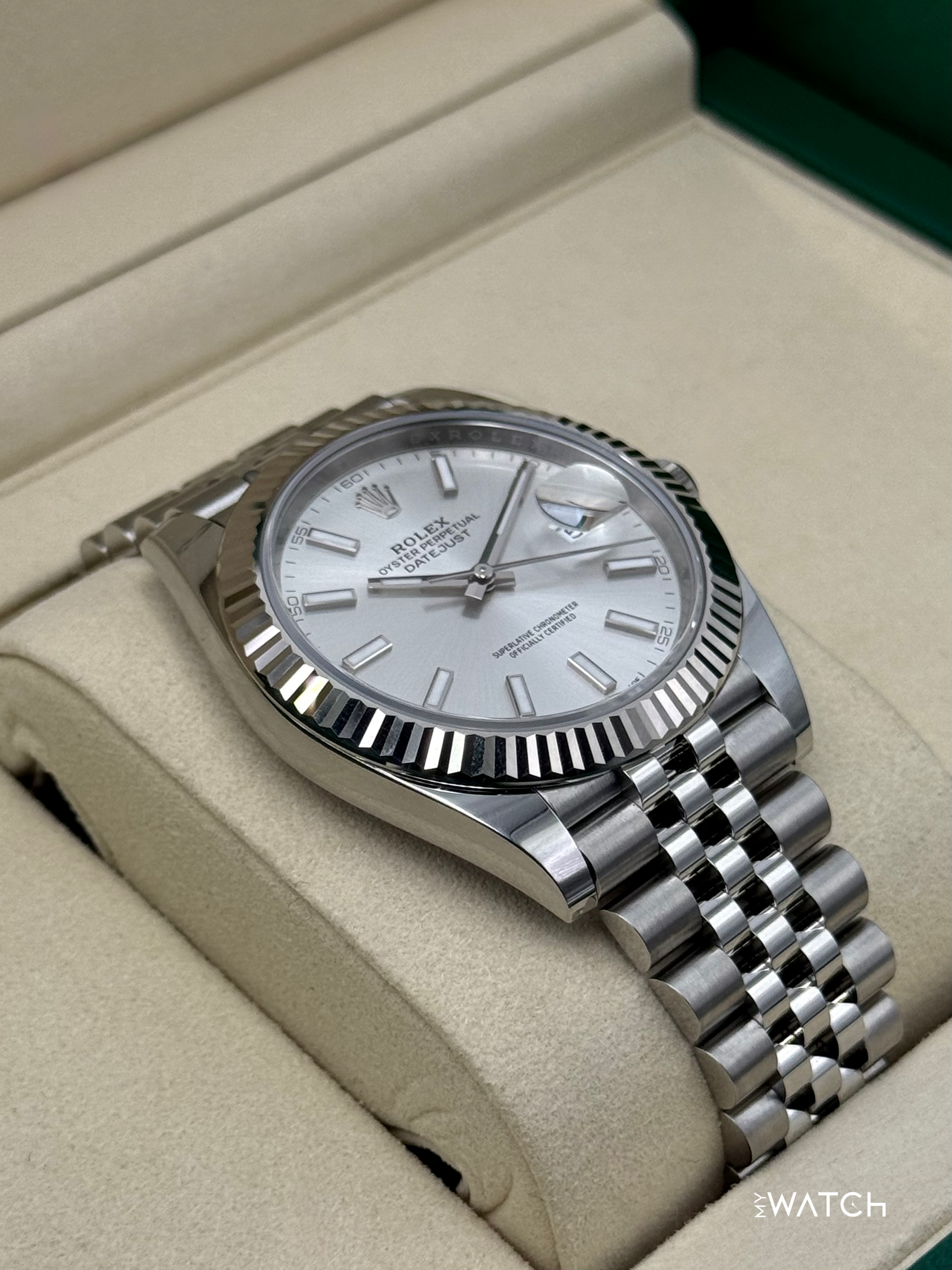 New 2025 Rolex Datejust 41mm 126334 Stainless Steel Jubilee Silver Dial - MyWatchLLC