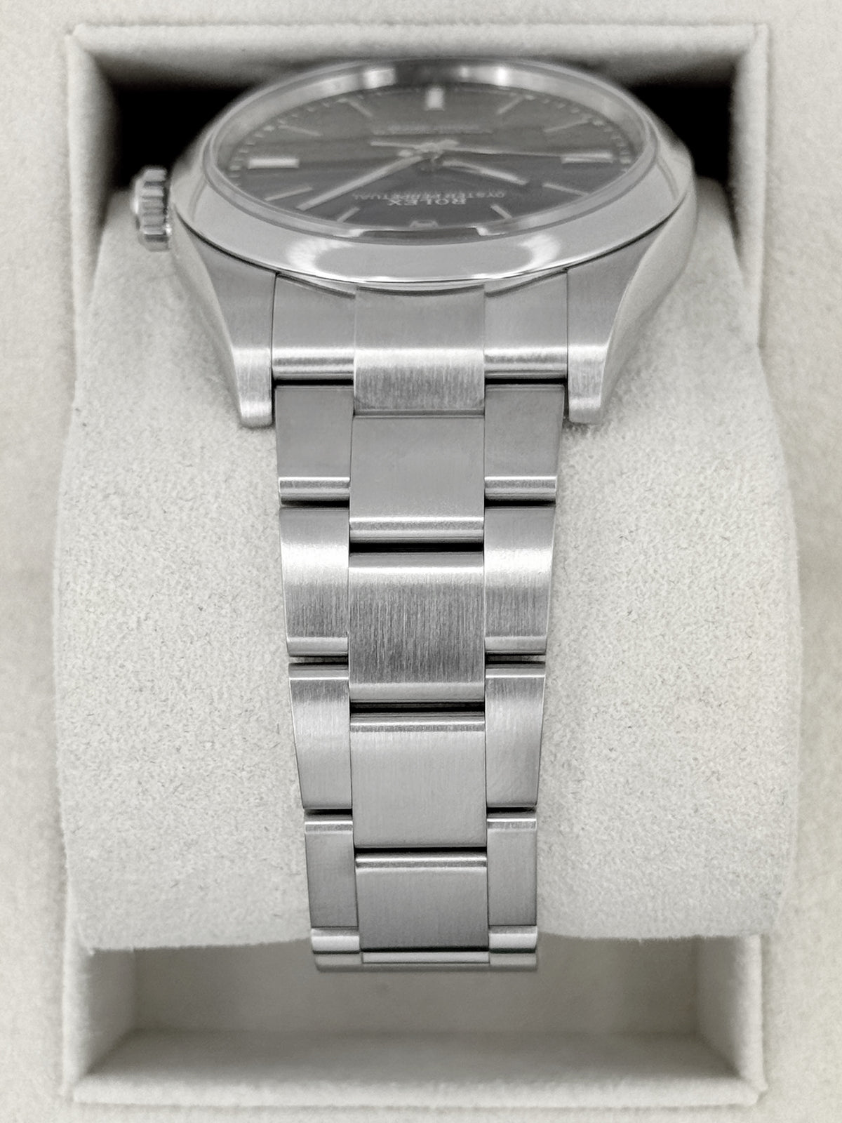 2018 Rolex Oyster Perpetual 39mm 114300 Stainless Steel Blue Dial