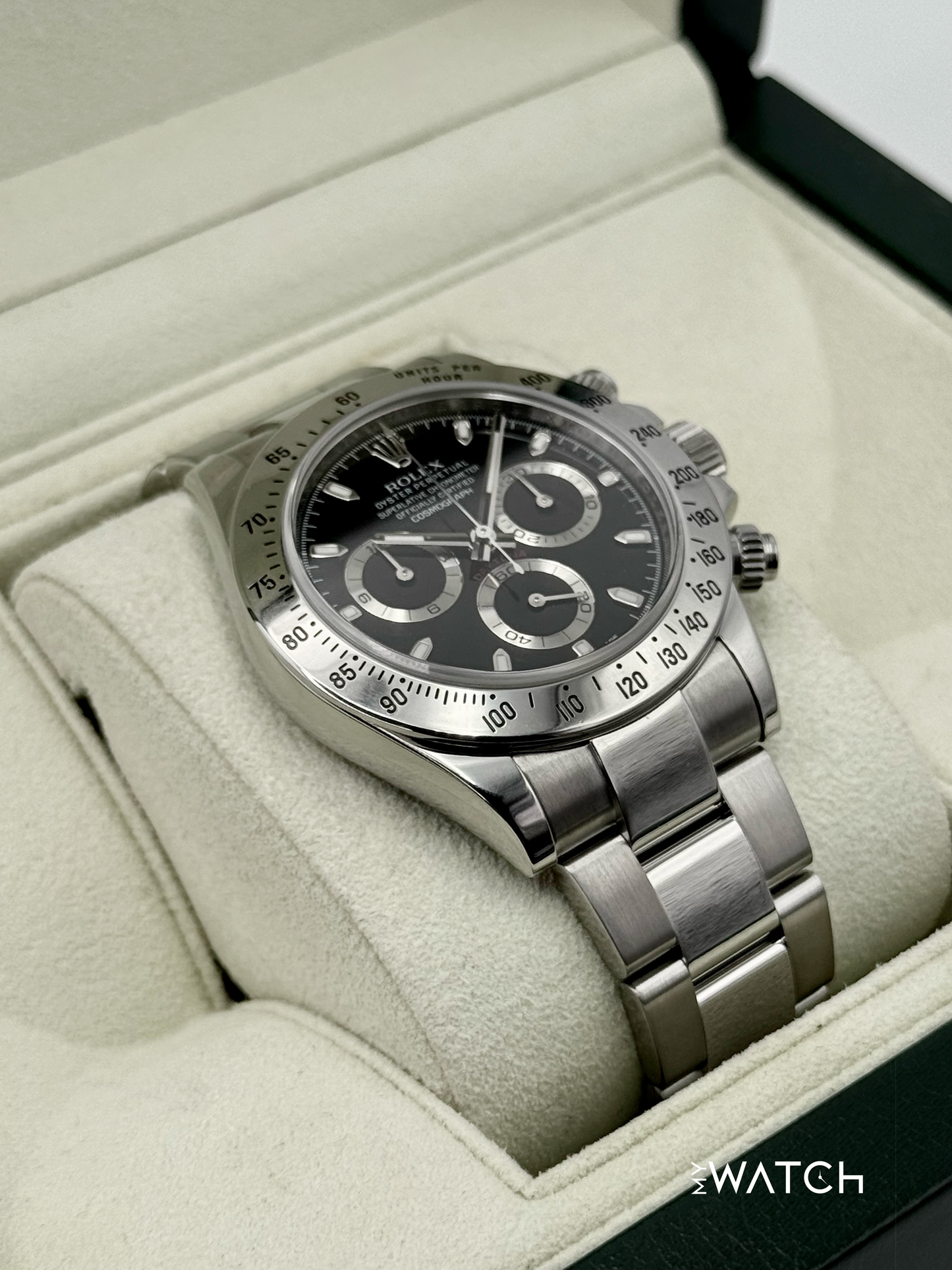 2013 Rolex Daytona 40mm 116520 Stainless Steel Black APH Dial