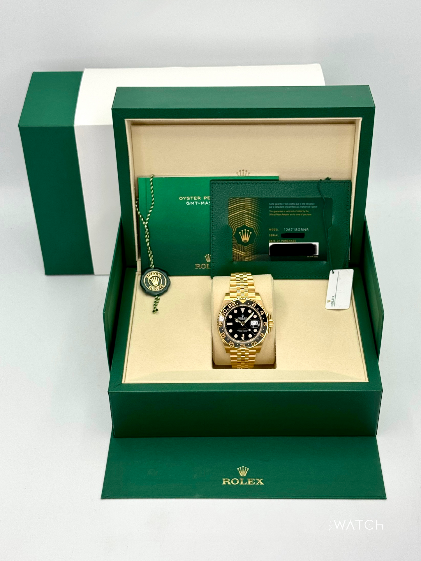 NEW 2025 Rolex GMT-Master II 40mm 126718GRNR Jubilee Black Dial (STICKERED) - MyWatchLLC
