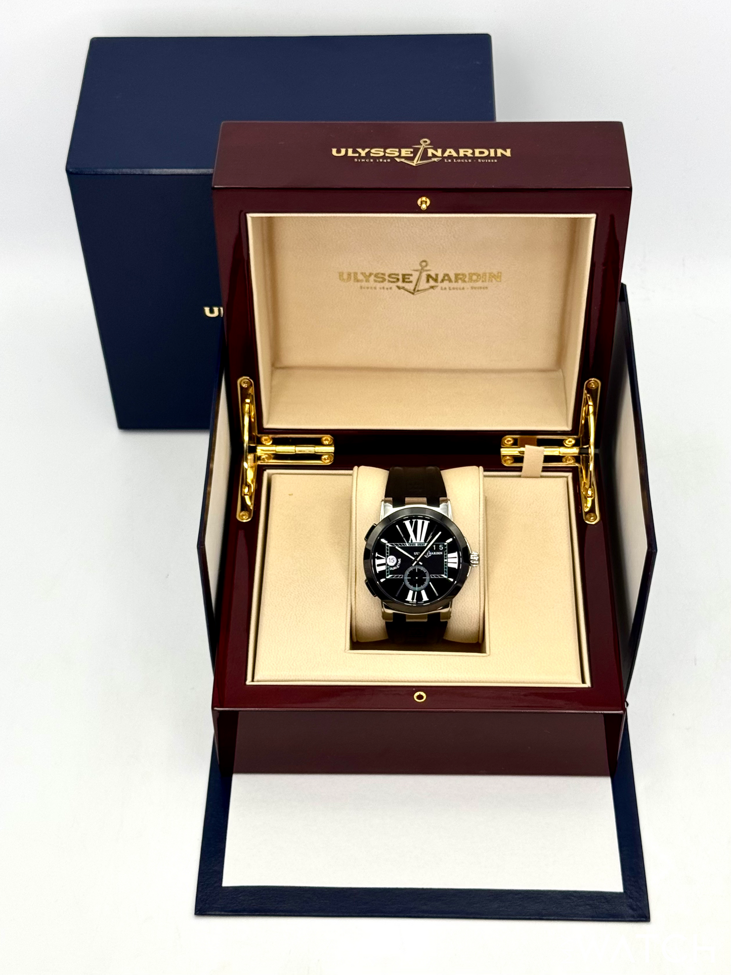 2012 Ulysse Nardin Executive Dual Time 43mm 243-00 Stainless Steel Black Dial