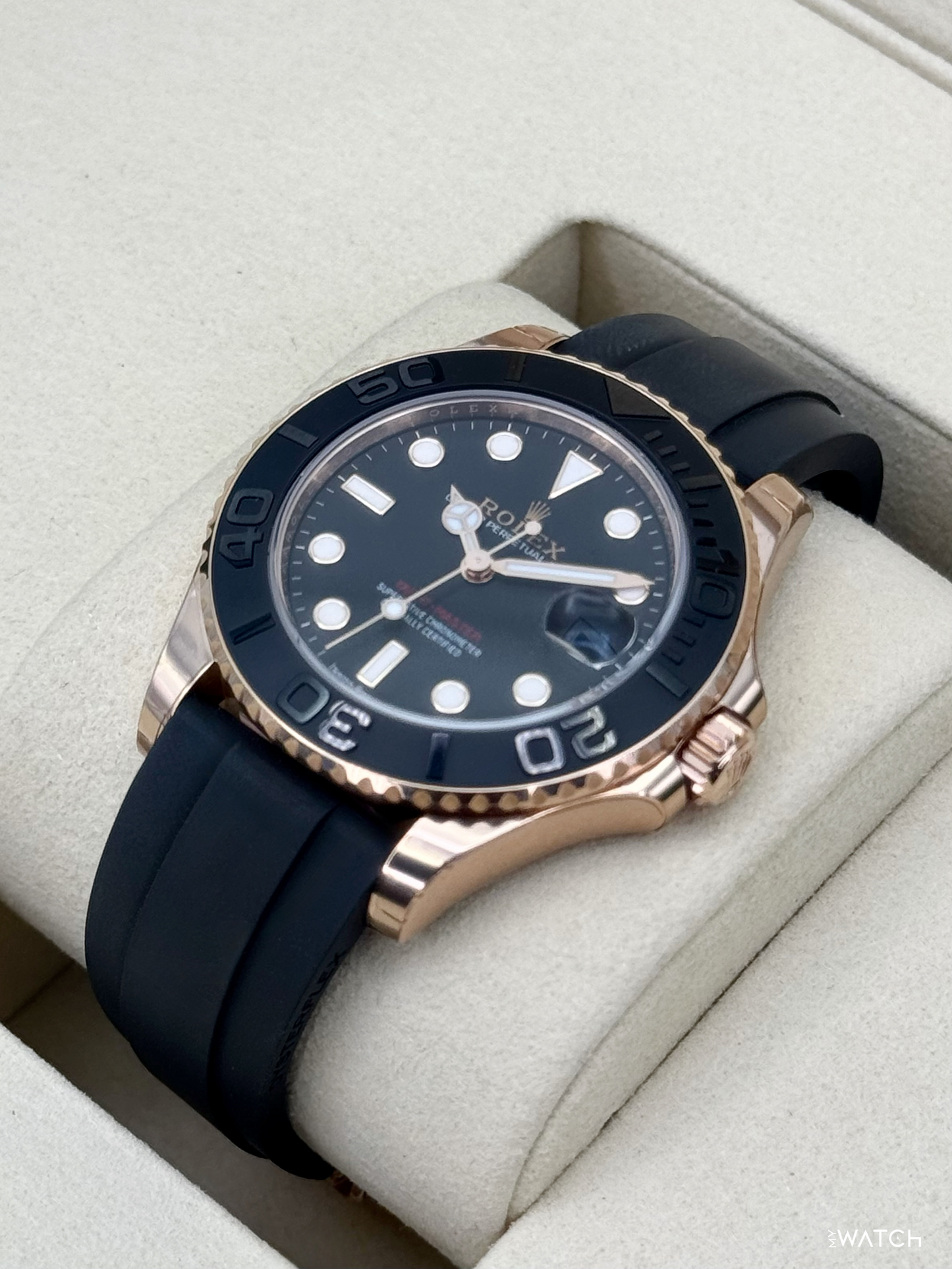 NEW 2026 Rolex Yacht-Master 37mm 268655 Rose Gold Black Dial (STICKERED) - MyWatchLLC