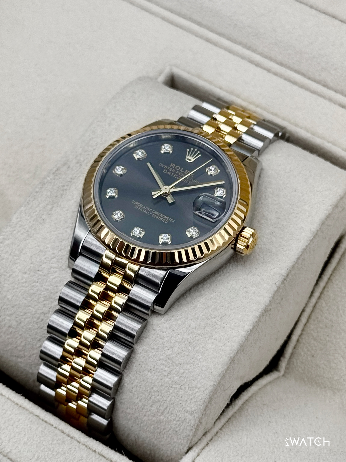 2021 Rolex Datejust 31mm 278273 Two-Tone Rhodium Diamond Dial - MyWatchLLC