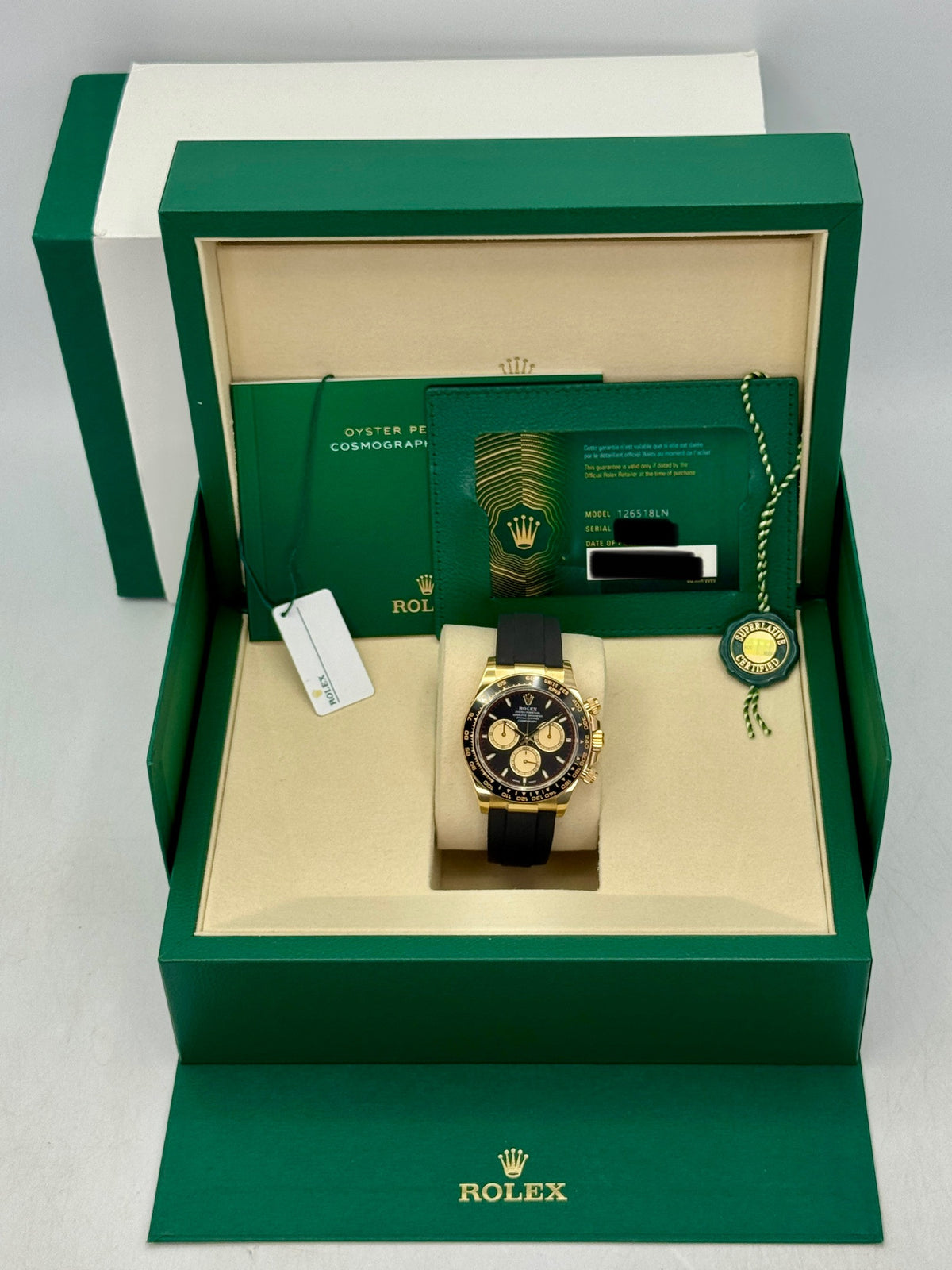 2026 Rolex Daytona Paul Newman 40mm 126518LN Yellow Gold Black Dial