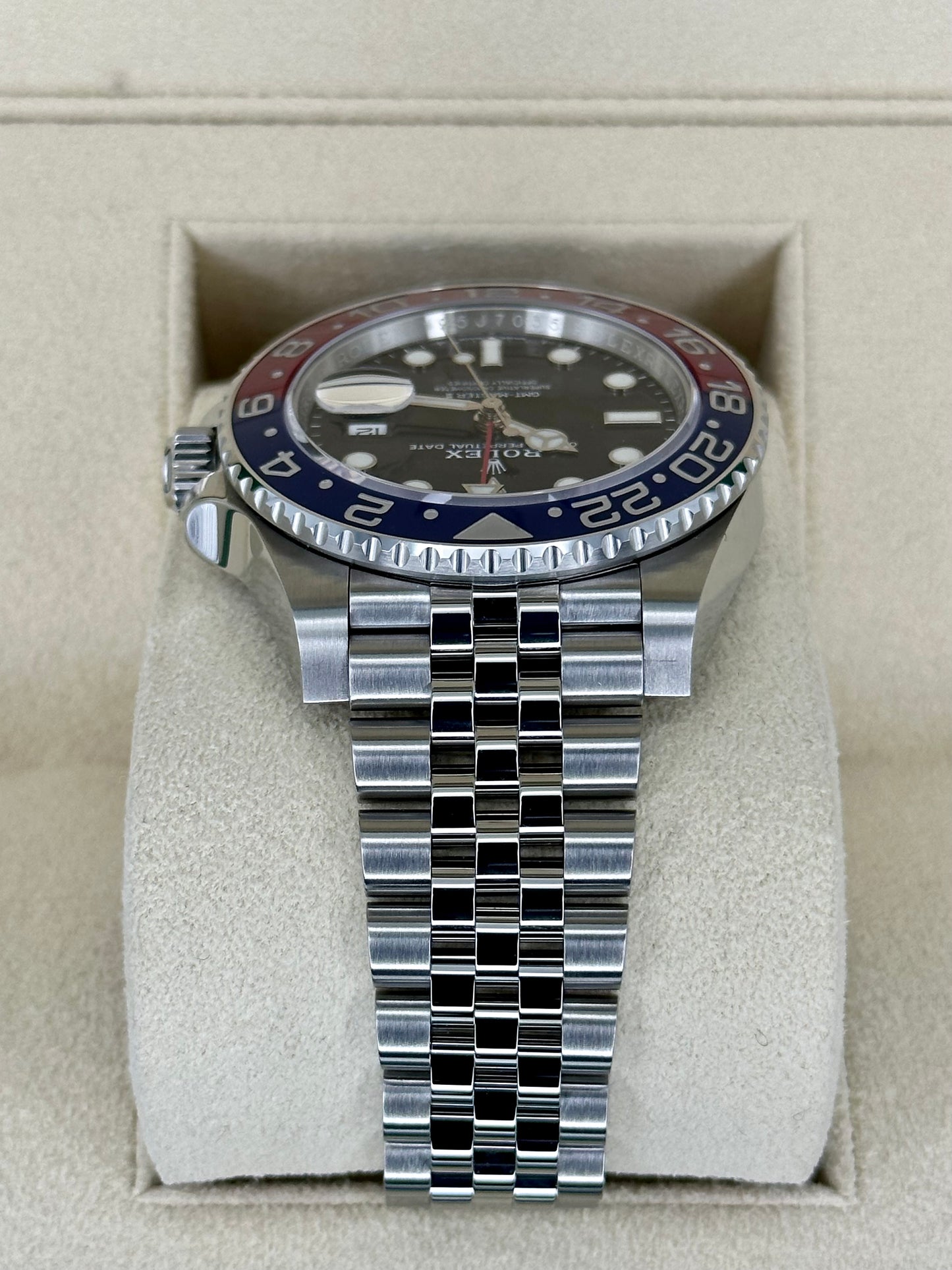 2022 Rolex GMT-Master II "Pepsi" 40mm 126710BLRO Jubilee Black Dial - MyWatchLLC