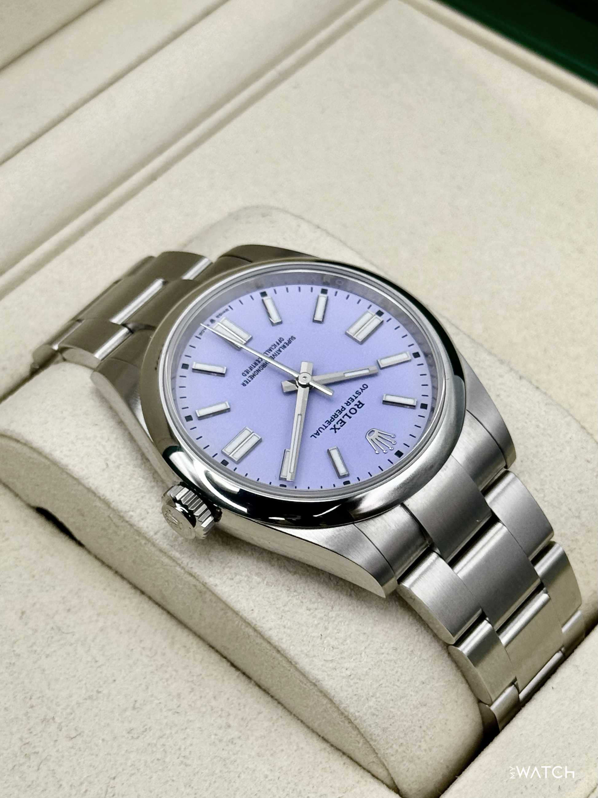 2026 Rolex Oyster Perpetual 41mm 134300 Lavender Dial - MyWatchLLC