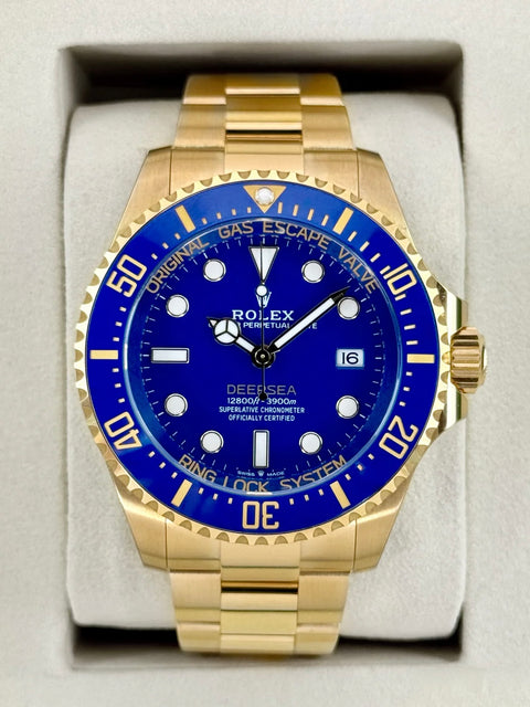 NEW 2026 Rolex Deepsea 44mm 136668LB 18K Yellow Gold Blue Dial