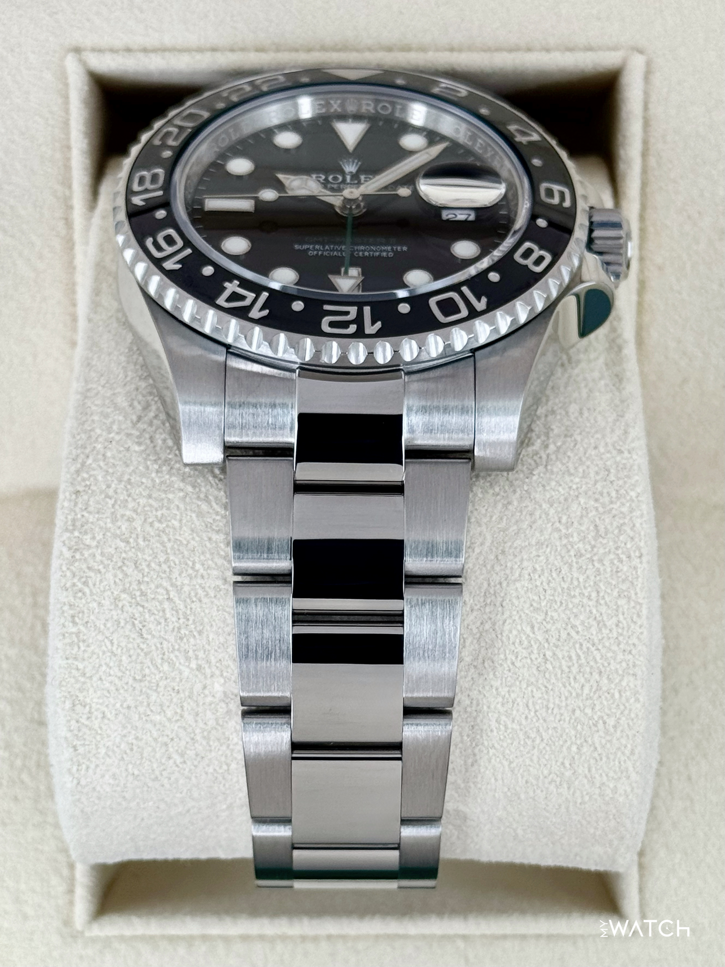 Rolex GMT-Master II 40mm 116710LN Stainless Steel Black Dial - MyWatchLLC