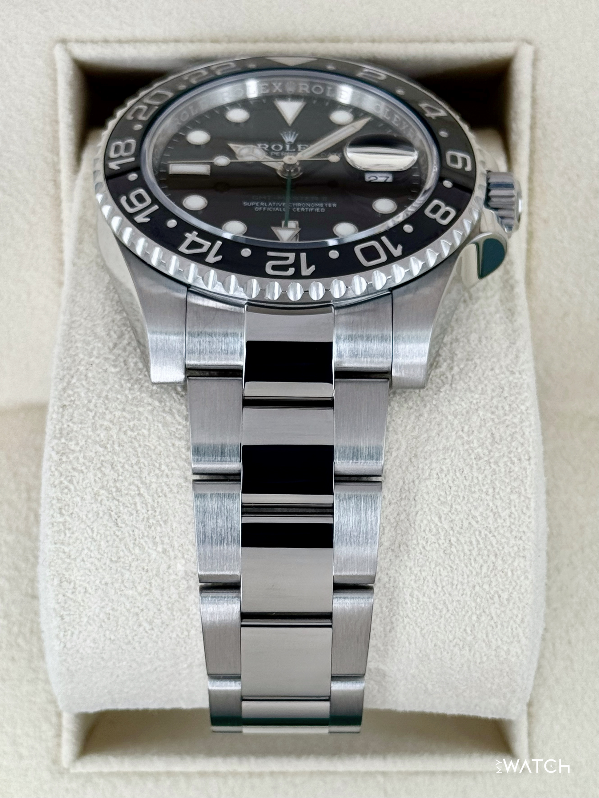 Rolex GMT-Master II 40mm 116710LN Stainless Steel Black Dial - MyWatchLLC