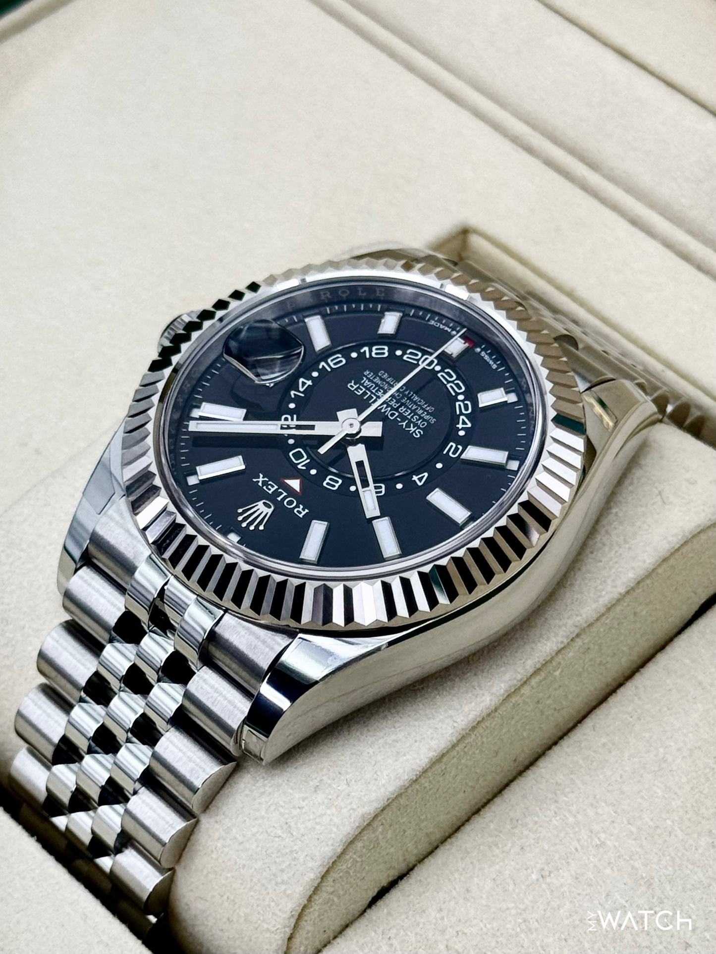 NEW 2025 Rolex Sky-Dweller 42mm 336934 Jubilee Black Dial (STICKERED) - MyWatchLLC