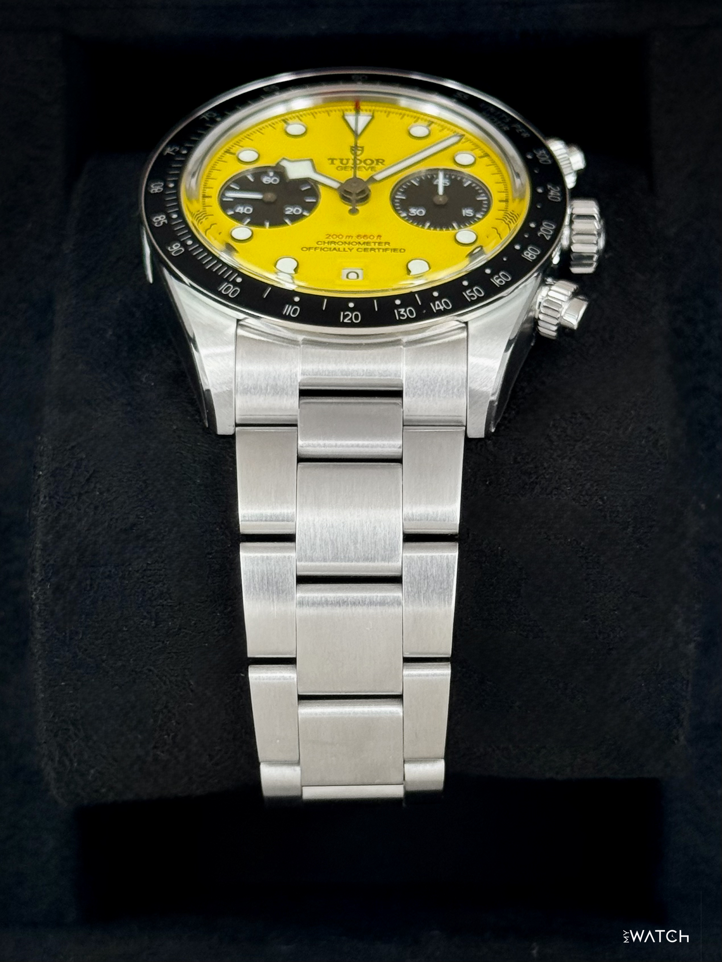 NEW 2026 Tudor Black Bay Chrono 39mm 79310N Stainless Steel Yellow Dial