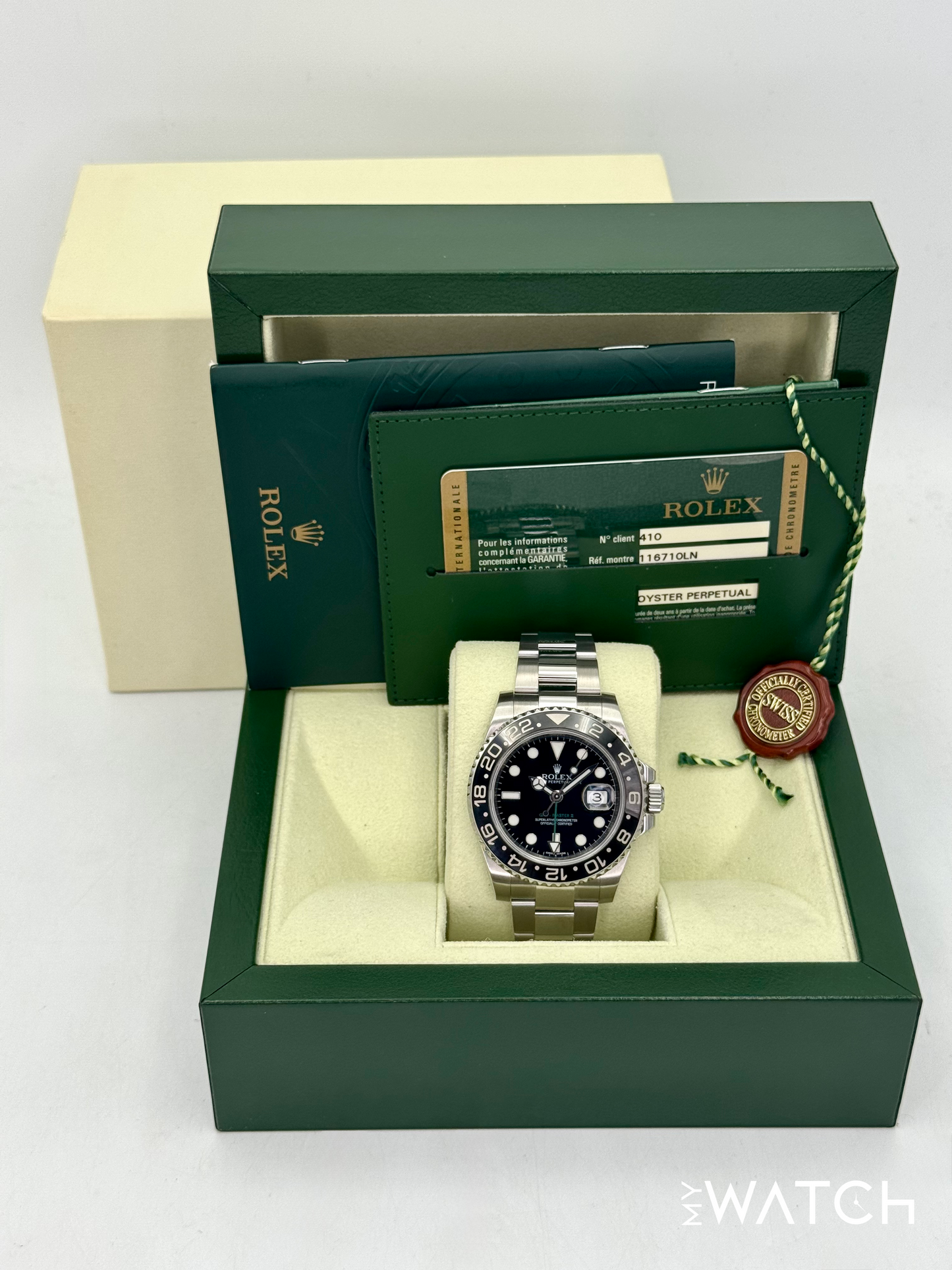2013 Rolex GMT-Master II 40mm 116710LN Stainless Steel Black Dial