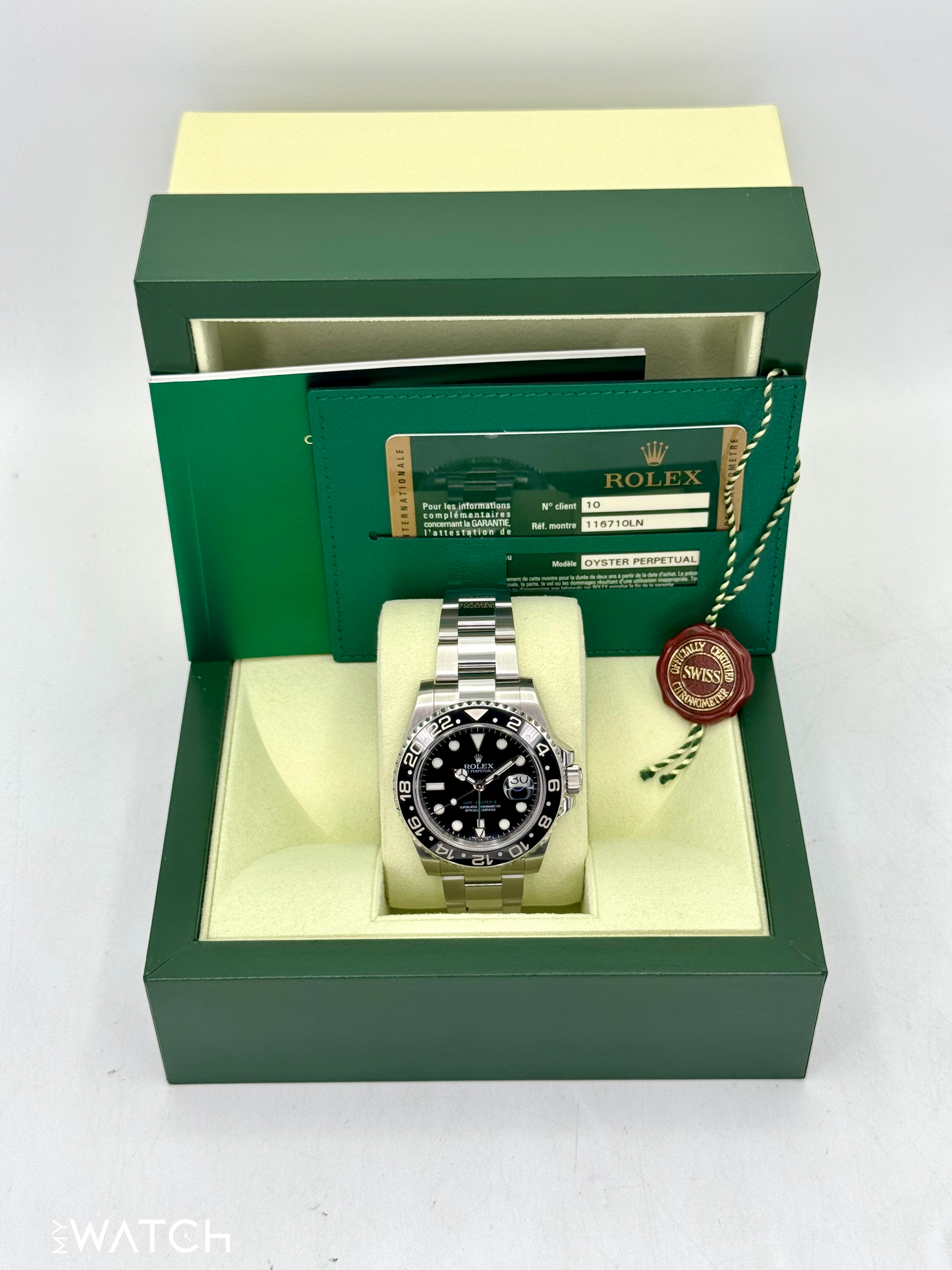 2013 Rolex GMT-Master II 40mm 116710LN Stainless Steel Black Dial