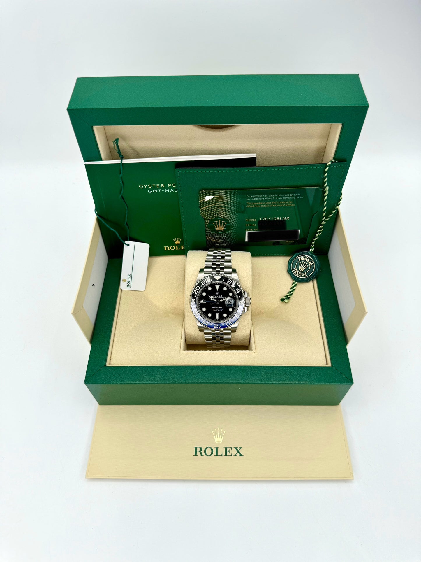 NEW 2022 Rolex GMT-Master II "Batgirl" 40mm 126710BLNR Jubilee Black Dial - MyWatchLLC