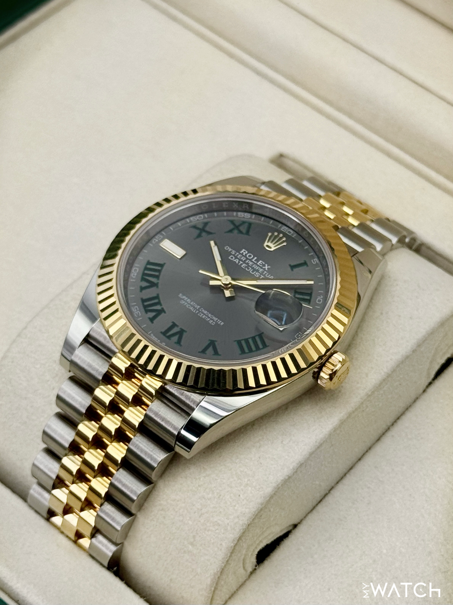 2025 Rolex Datejust 41mm 126333 Two-Tone Jubilee Wimbledon Dial