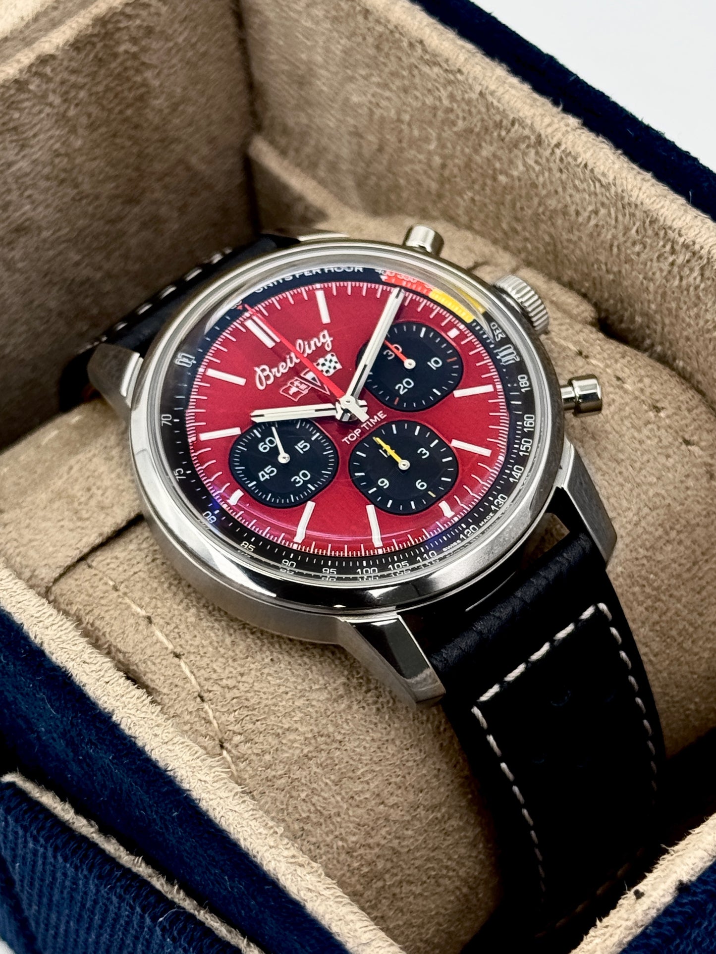 2023 Breitling Top Time B01 Corvette 41mm AB0176 Stainless Steel Red Dial